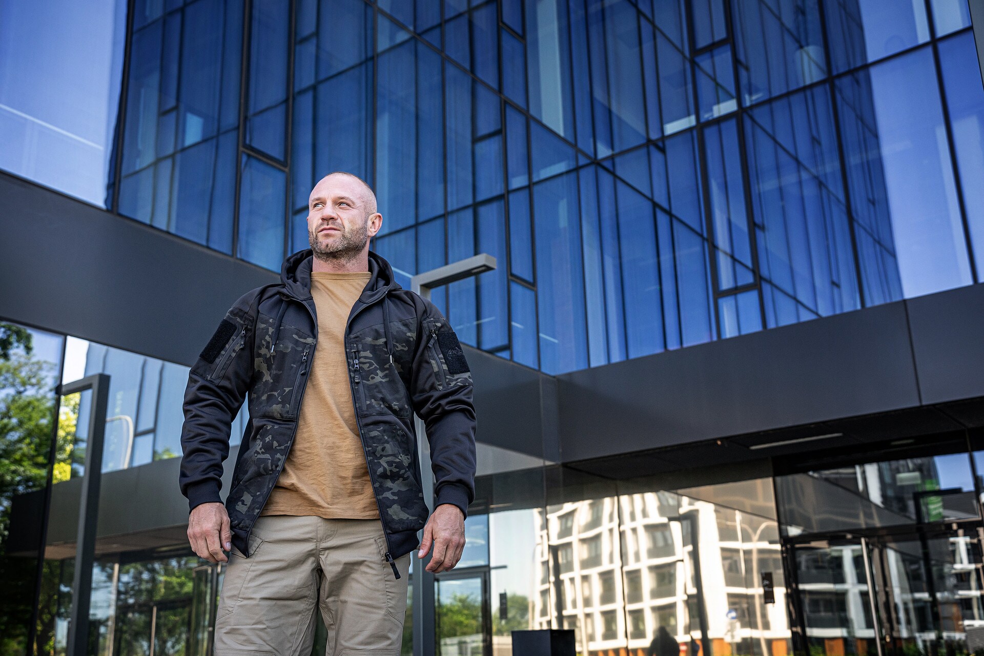 Mikina Helikon-Tex Rogue Hoodie - Black/MultiCam Black