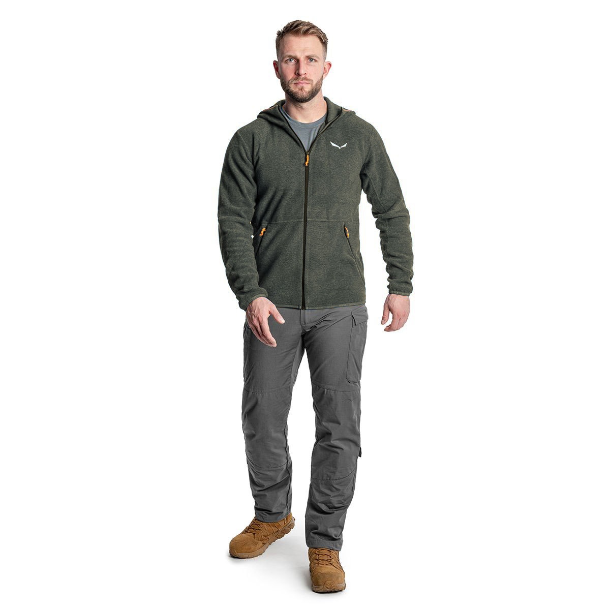 Fleecová mikina Salewa Nuvolo Polarlite - Olive