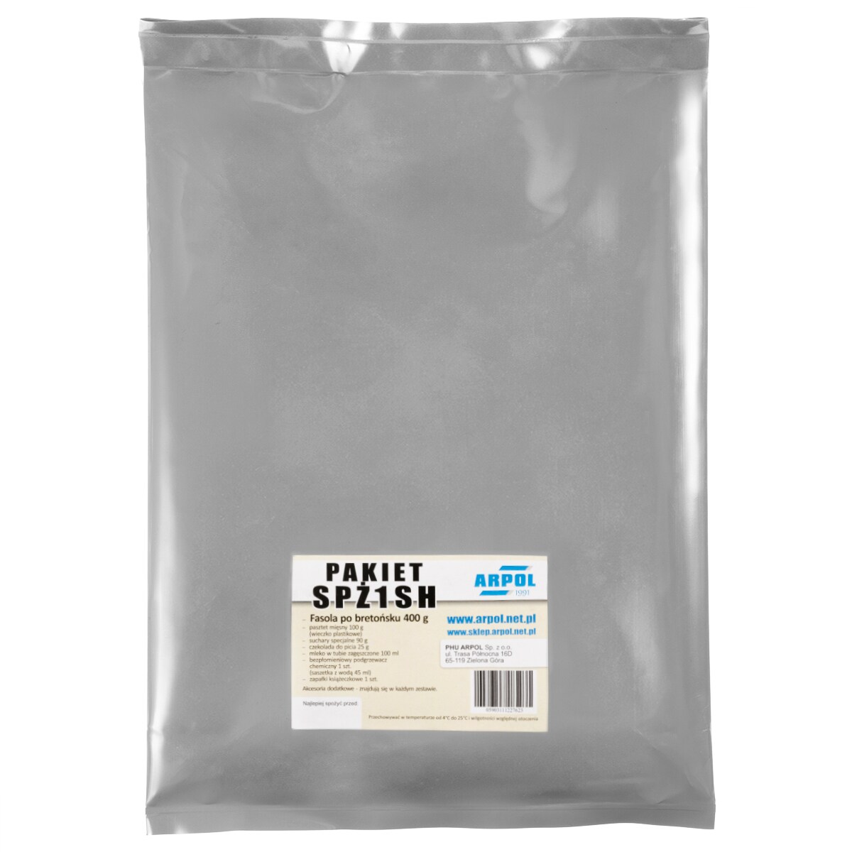 Střelecký potravinový balíček Arpol SPŽ1SH – bretaňské fazole 300 g