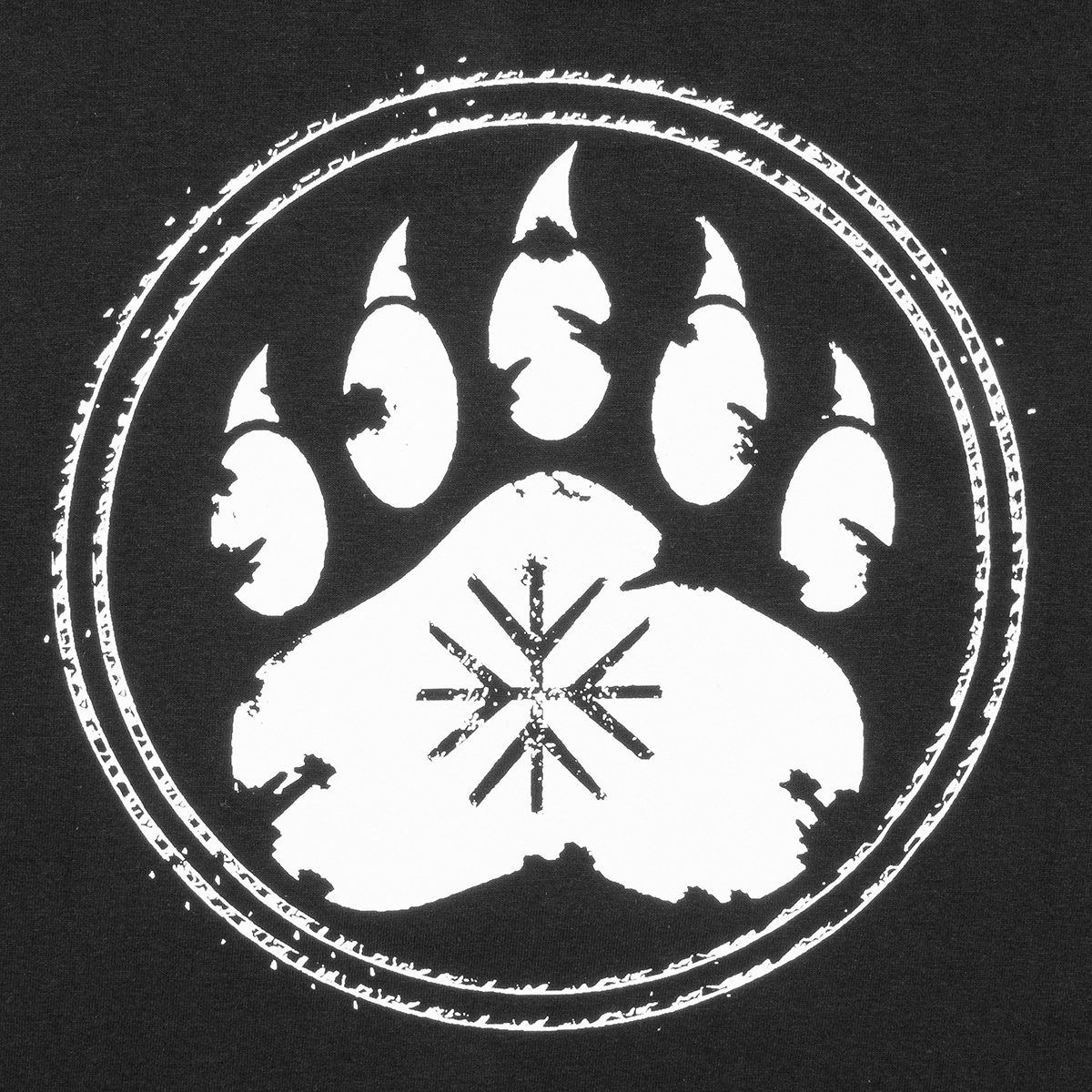 Tričko TigerWood Szepty Puszczy - černé