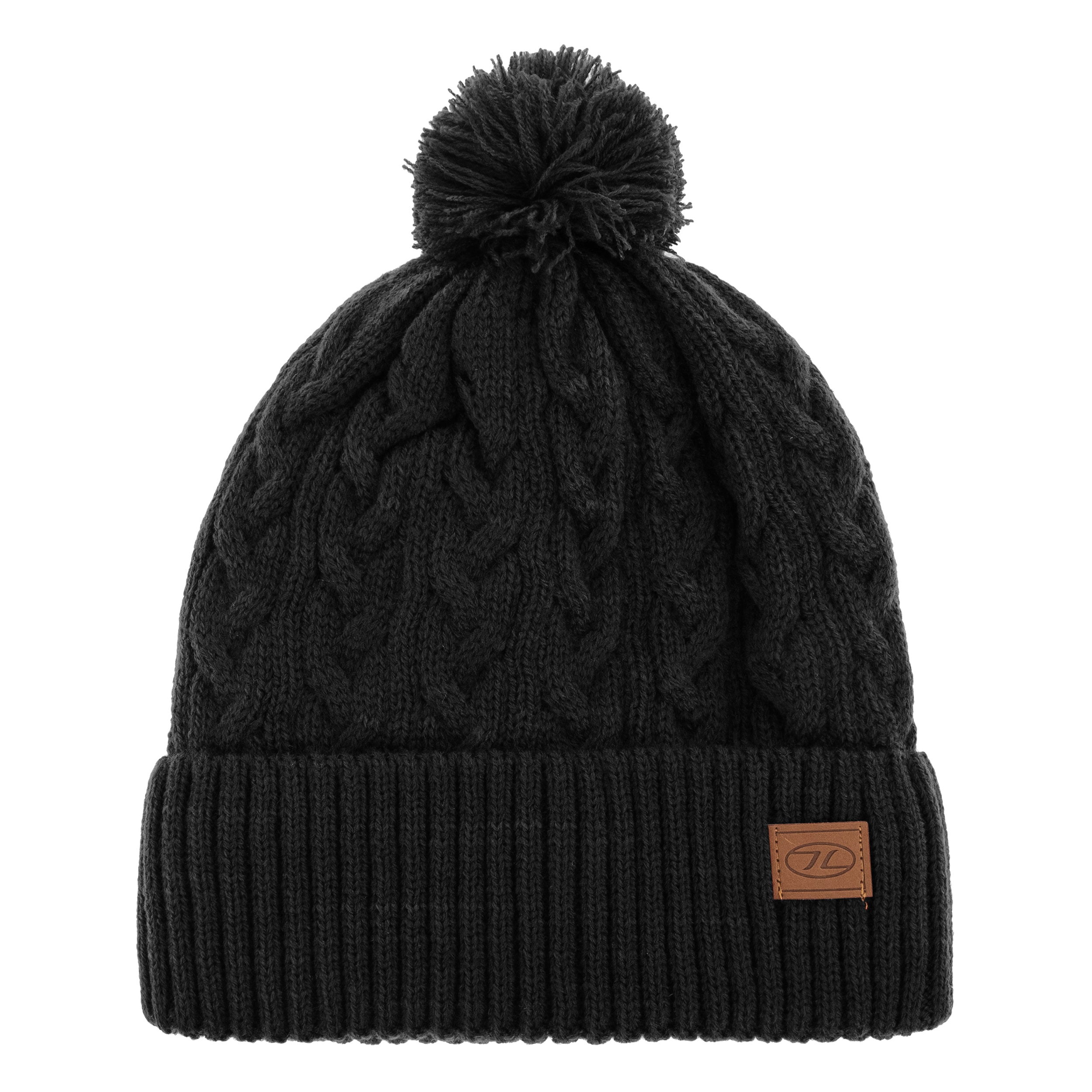 Čepice Highlander Outdoor Beira Lined Bobble Hat - Black