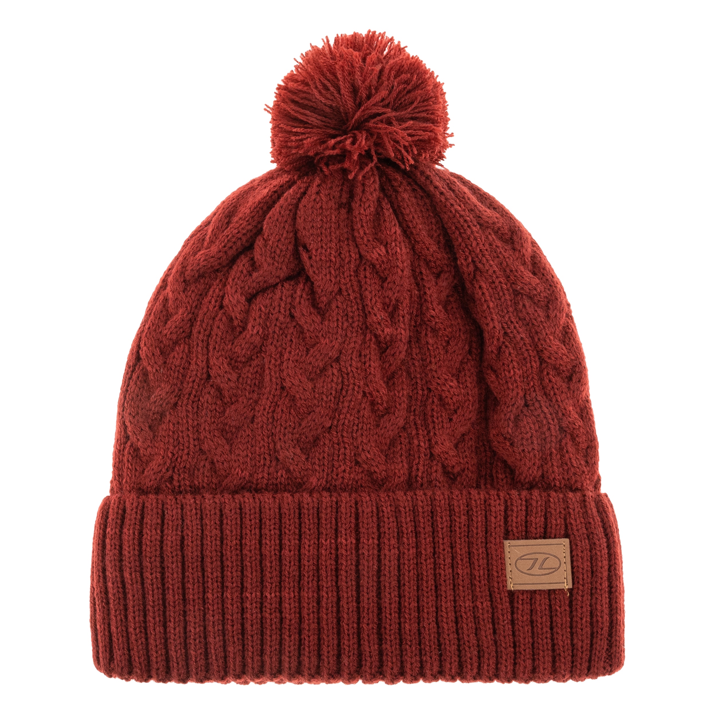 Čepice Highlander Outdoor Beira Lined Bobble Hat - Dark Red
