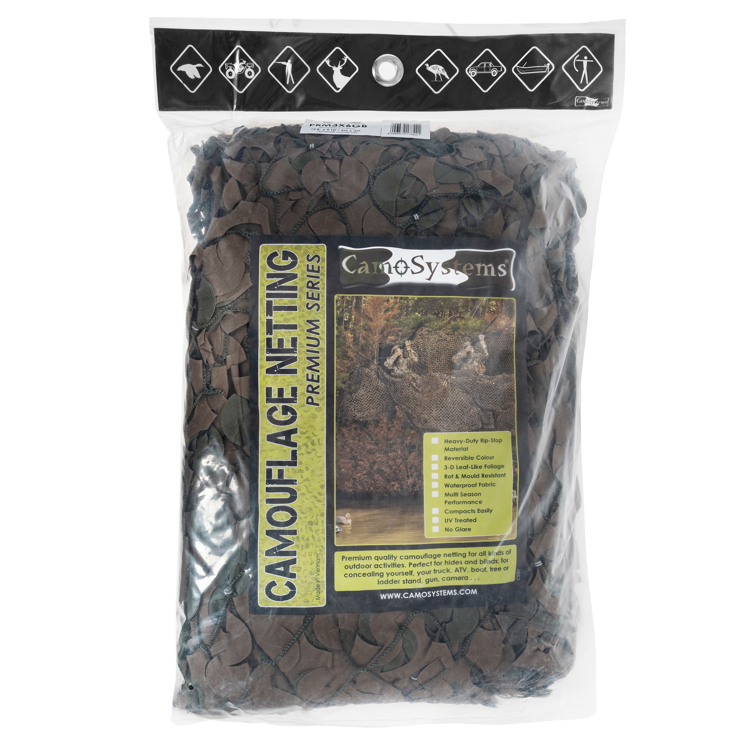 Maskovací síť Mil-Tec CamoSystems Basic 3 x 6 m - Woodland