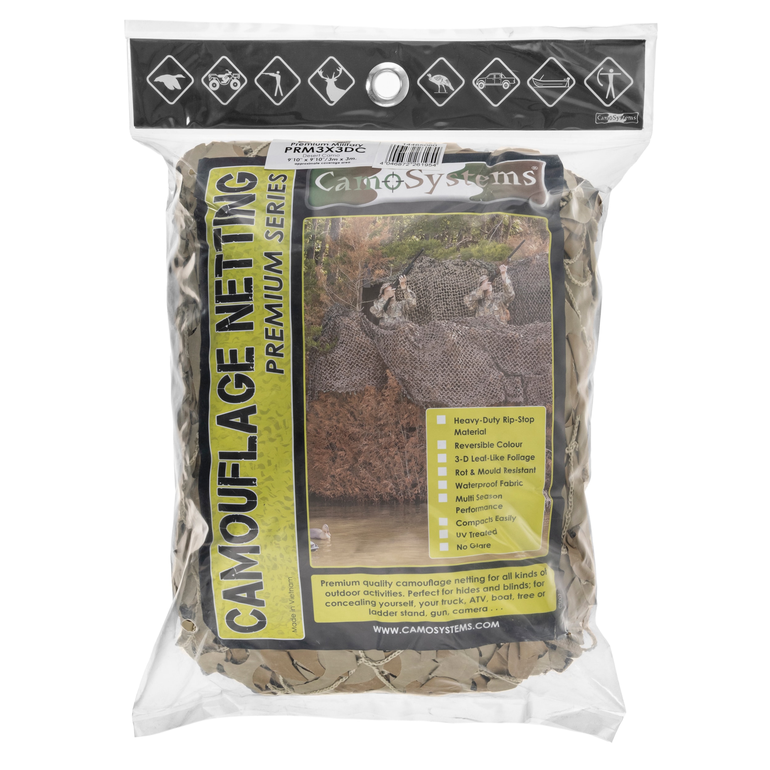 Maskovací síť Mil-Tec CamoSystems Basic Military Net 3 x 3 m - Desert