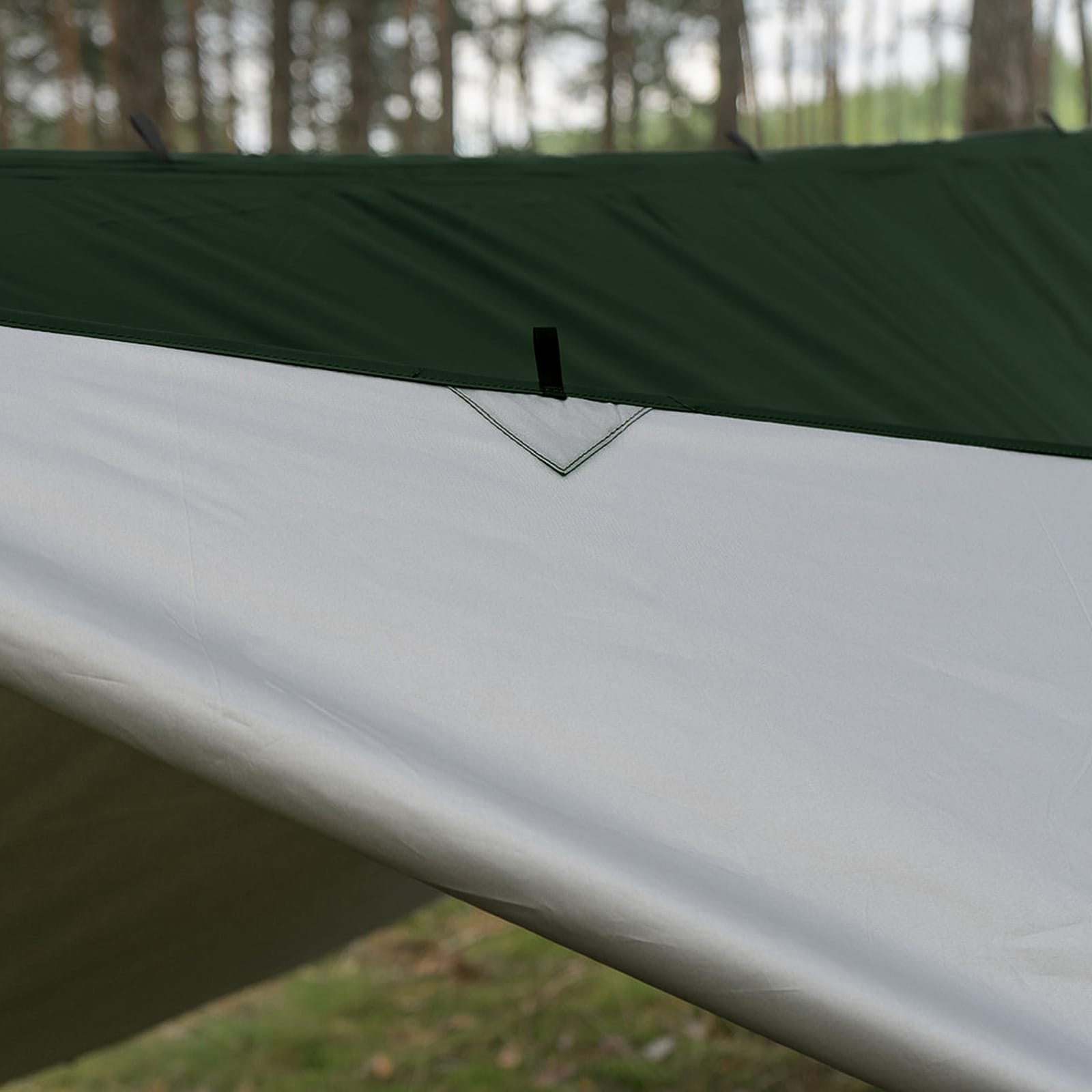 Bivakovací plachta TigerWood Termo Tarp 3 × 3 m – Green