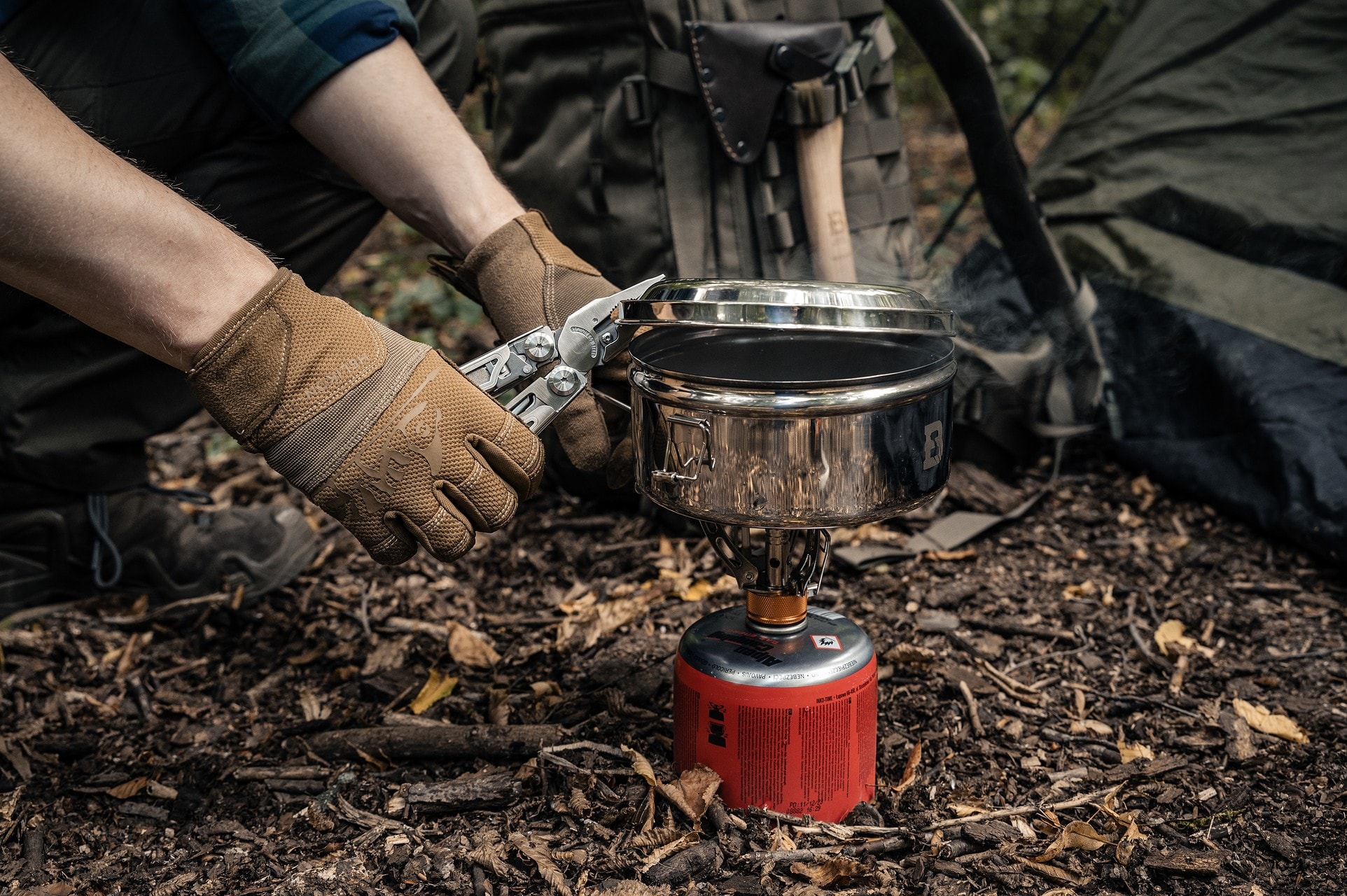 Hliníkový ešus Badger Outdoor 3Steelcook 3-dílný