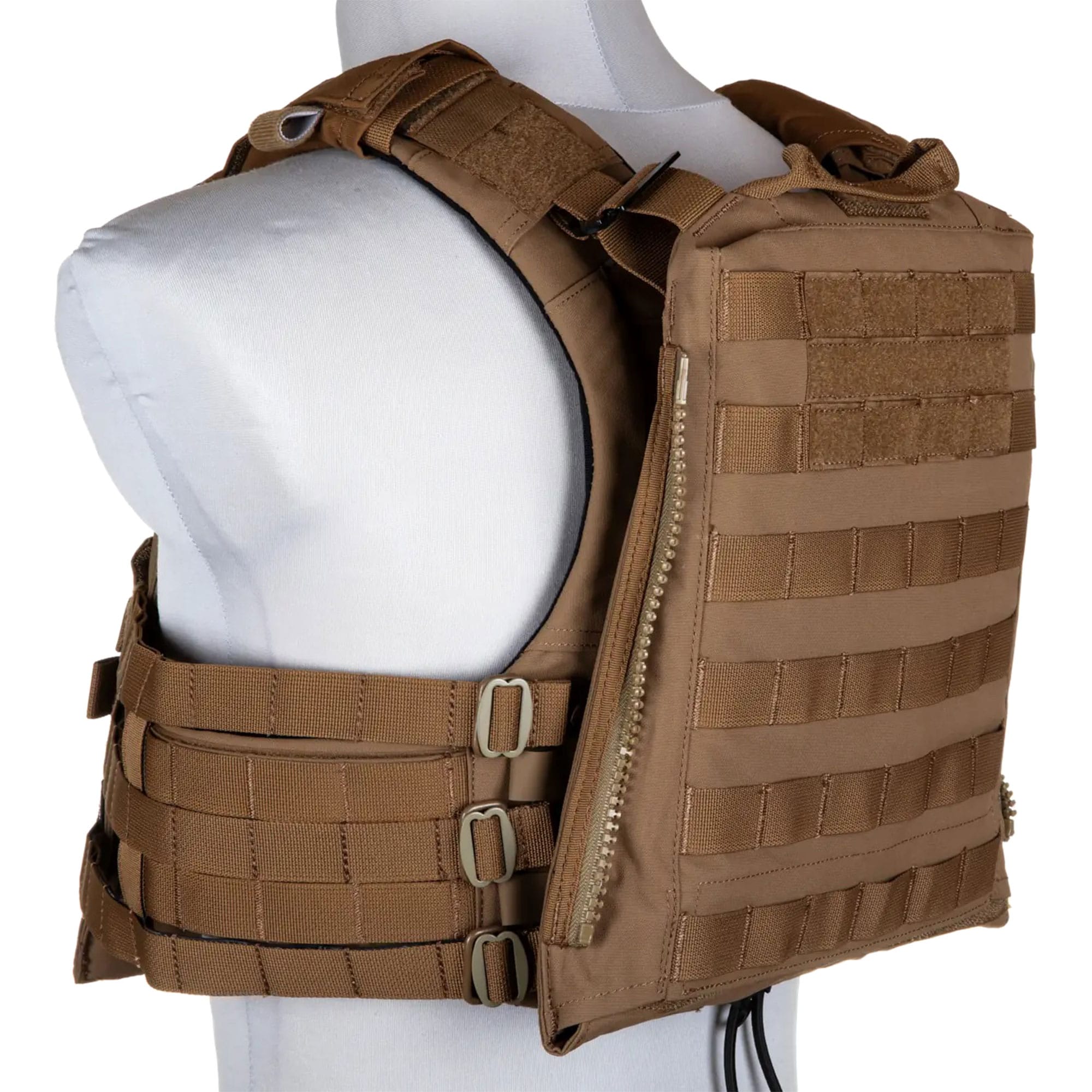 Taktická vesta Primal Gear Trias Plate Carrier - Coyote Brown