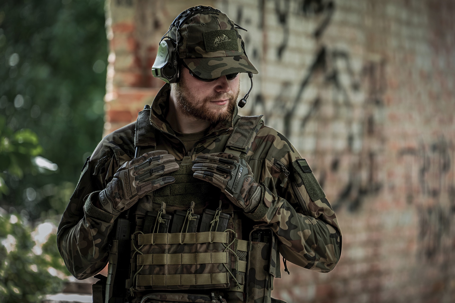 Modulární taktická vesta Helikon-Tex Guardian Military Set wz.93 Pantera PL Woodland – pro desky L