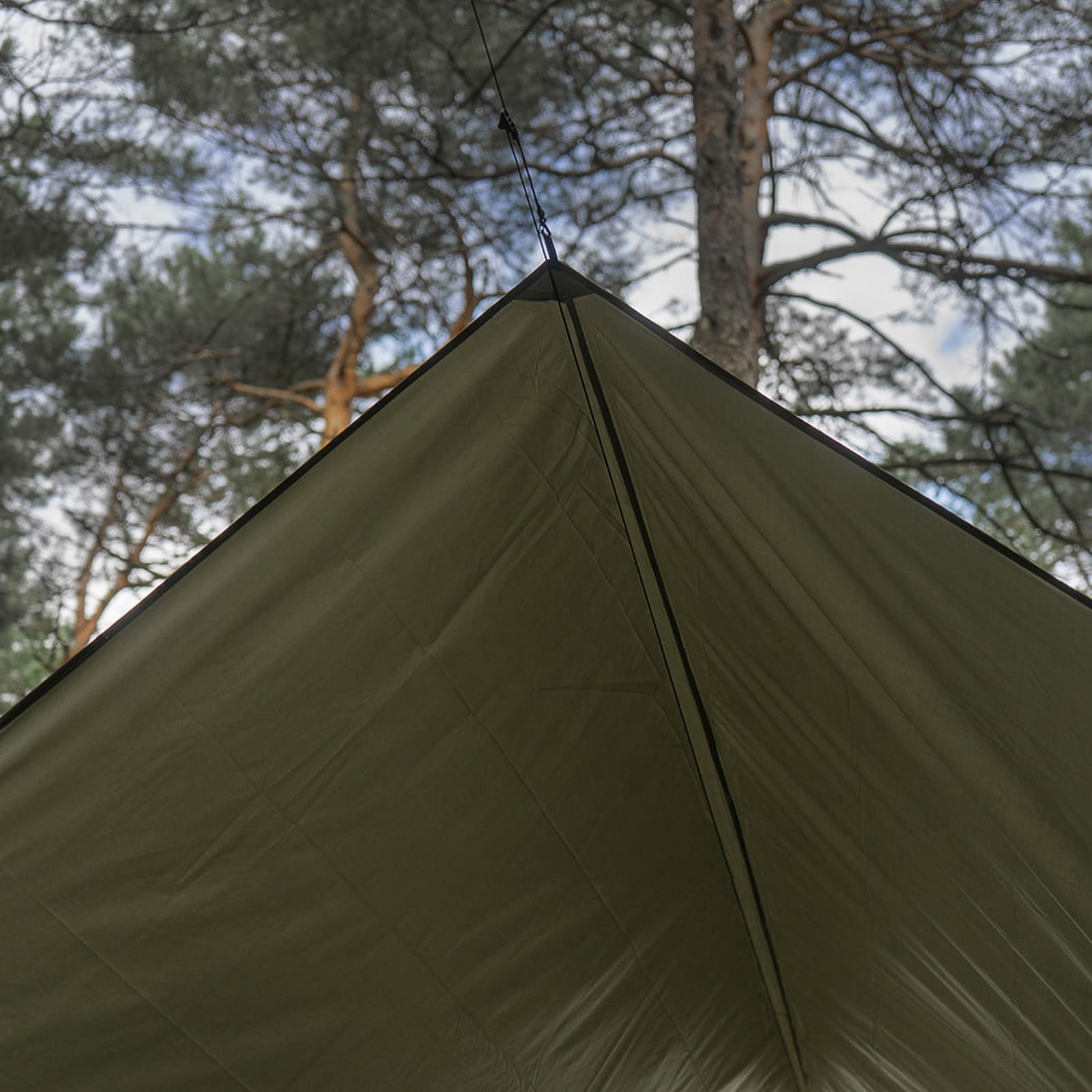 Bivakovací plachta TigerWood Termo Tarp 3 × 4 m – Green