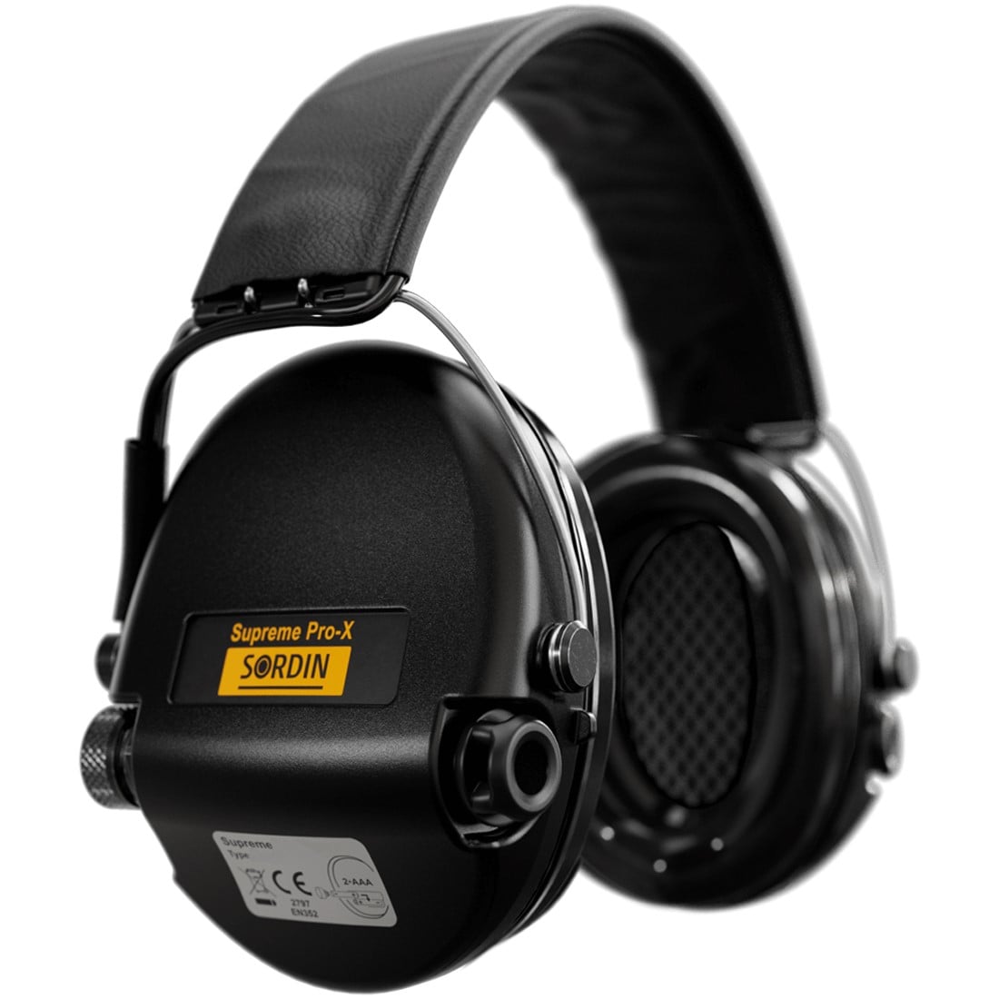 Aktivní chrániče sluchu Sordin Supreme Pro-X Leather – Black
