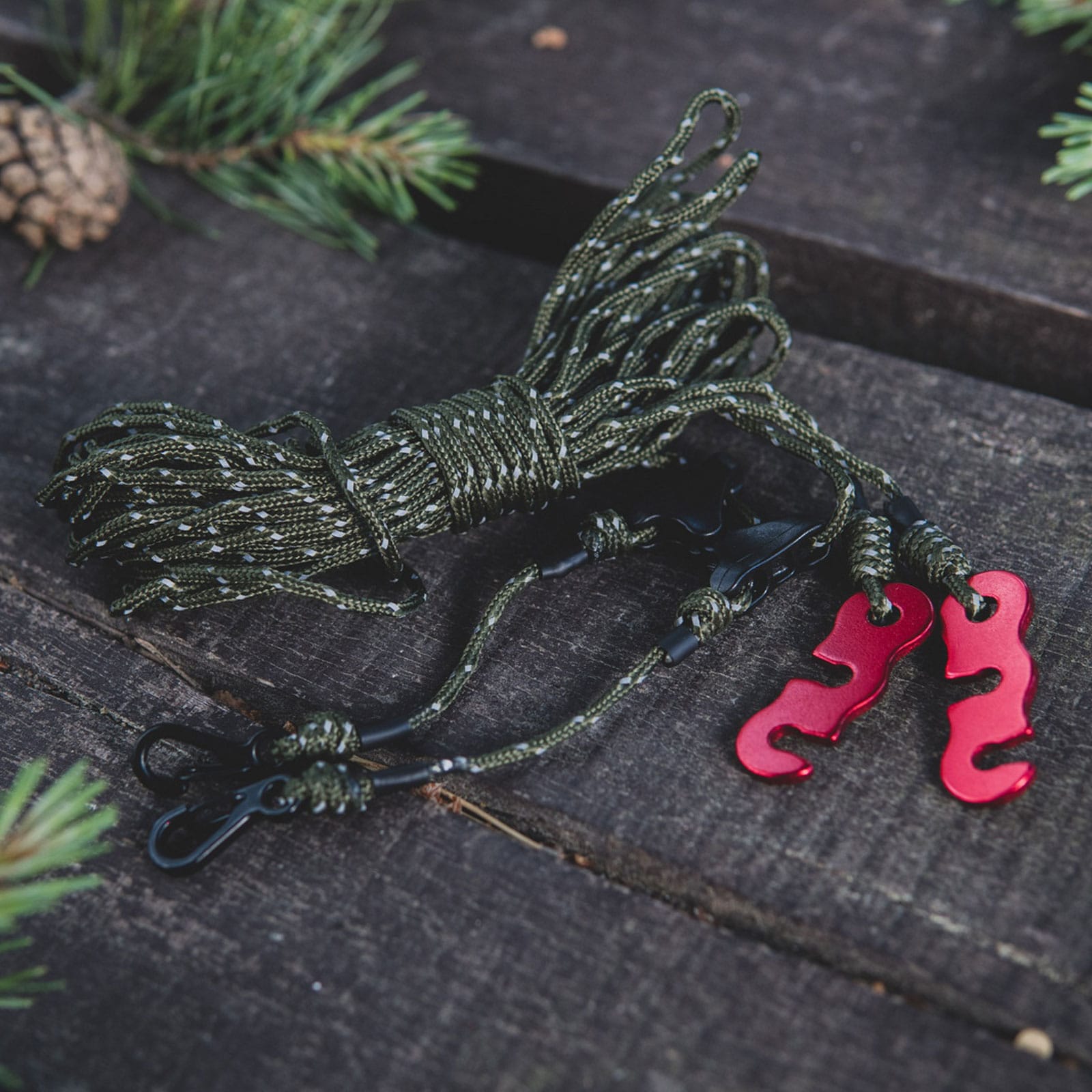 Závěs na stan Tigerwood Reflective Green Silk 7 m