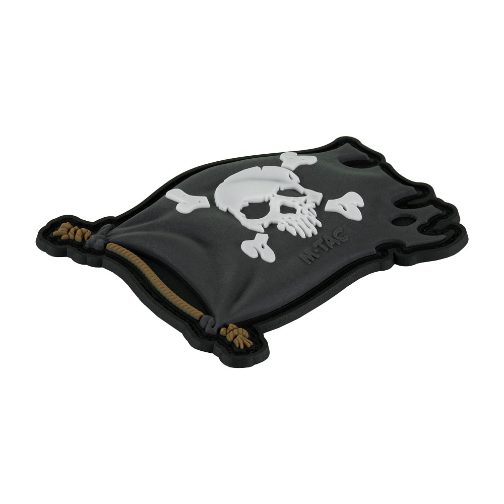 Nášivka M-Tac Jolly Roger 3D PVC - Black