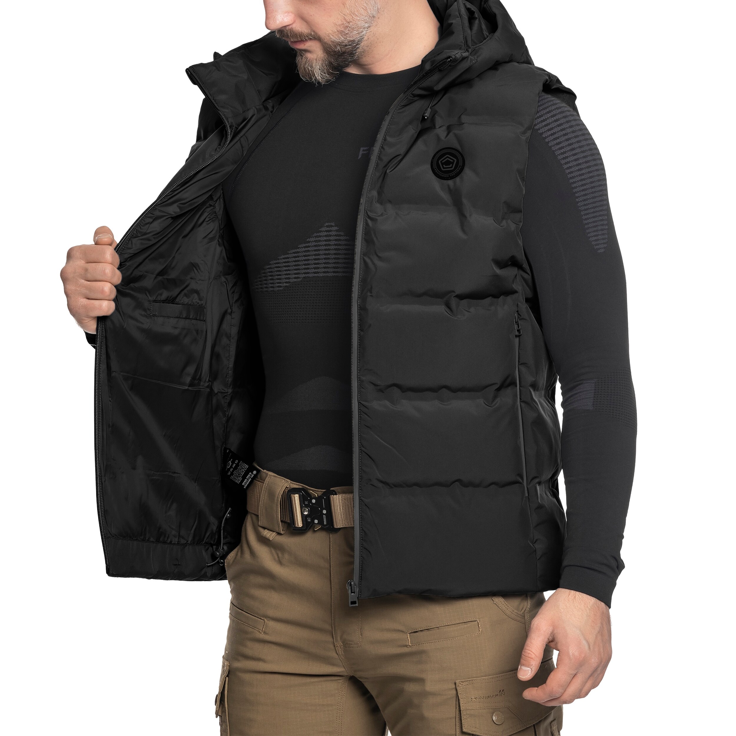 Bezrukávník Pentagon Omega Down – Black