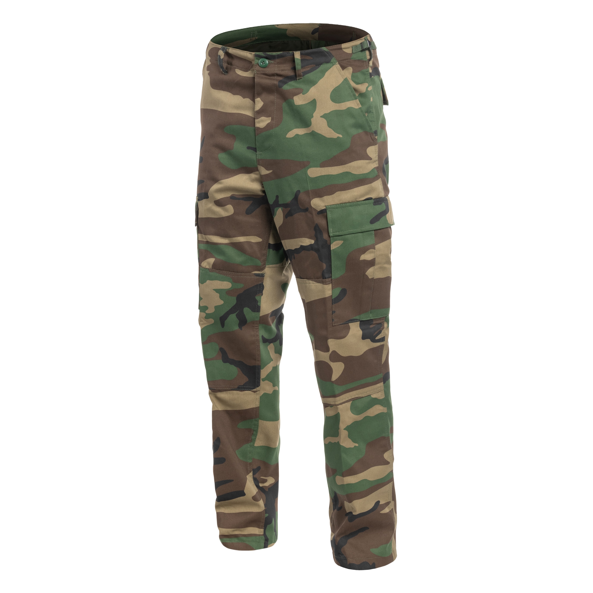 Vojenské kalhoty MFH zesílené US Combat BDU –  Woodland