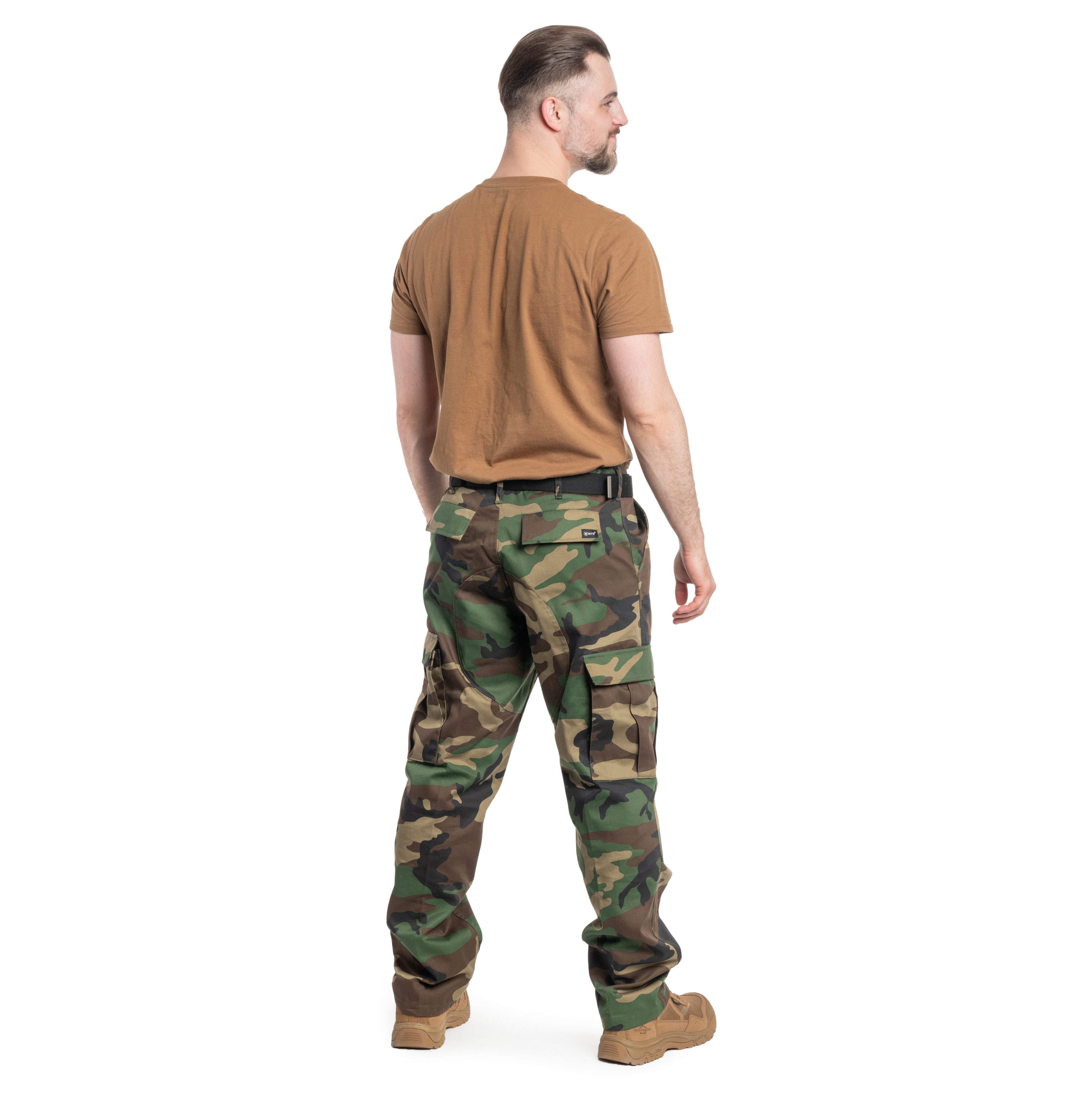 Vojenské kalhoty MFH zesílené US Combat BDU –  Woodland