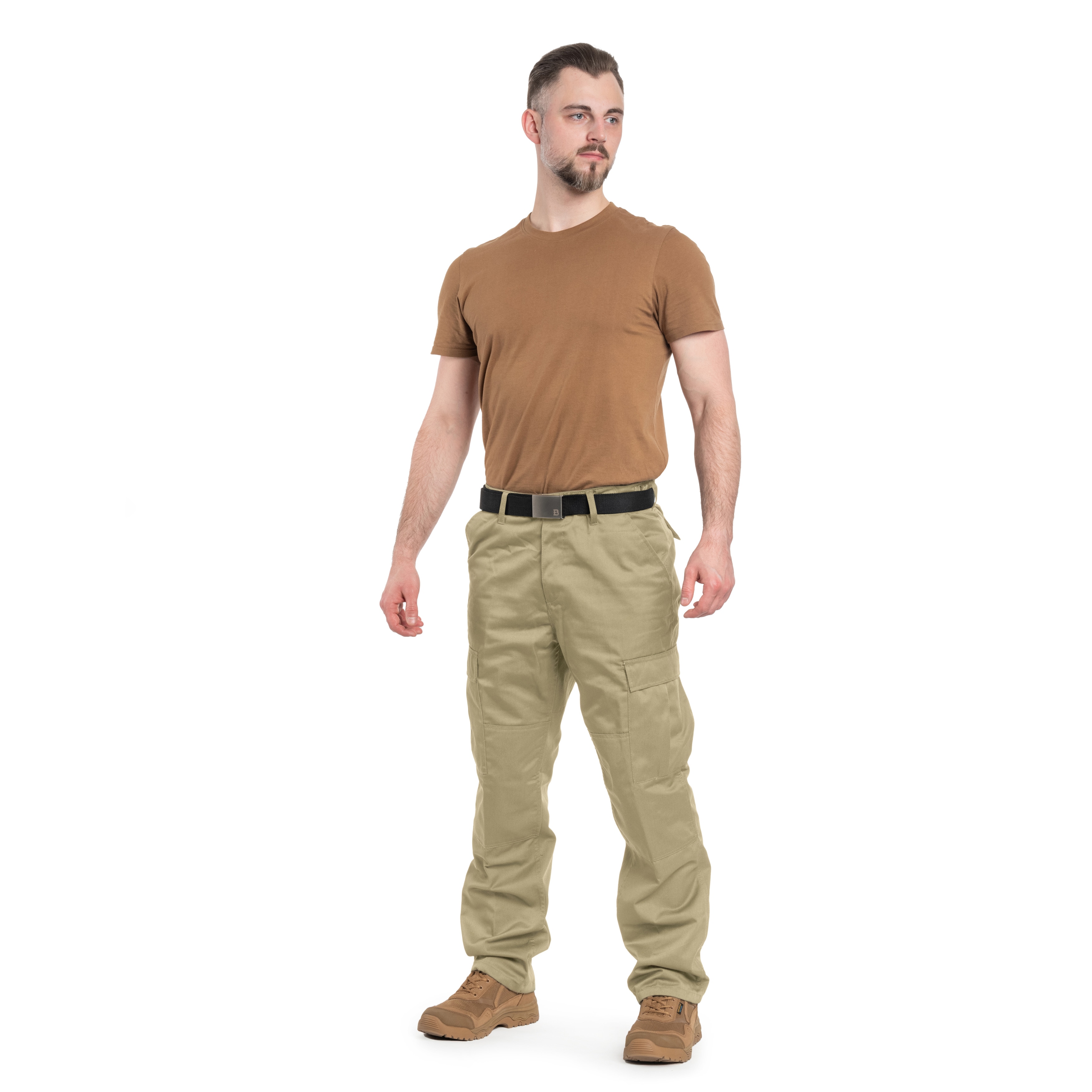 Vojenské kalhoty MFH zesílené US Combat BDU – Khaki