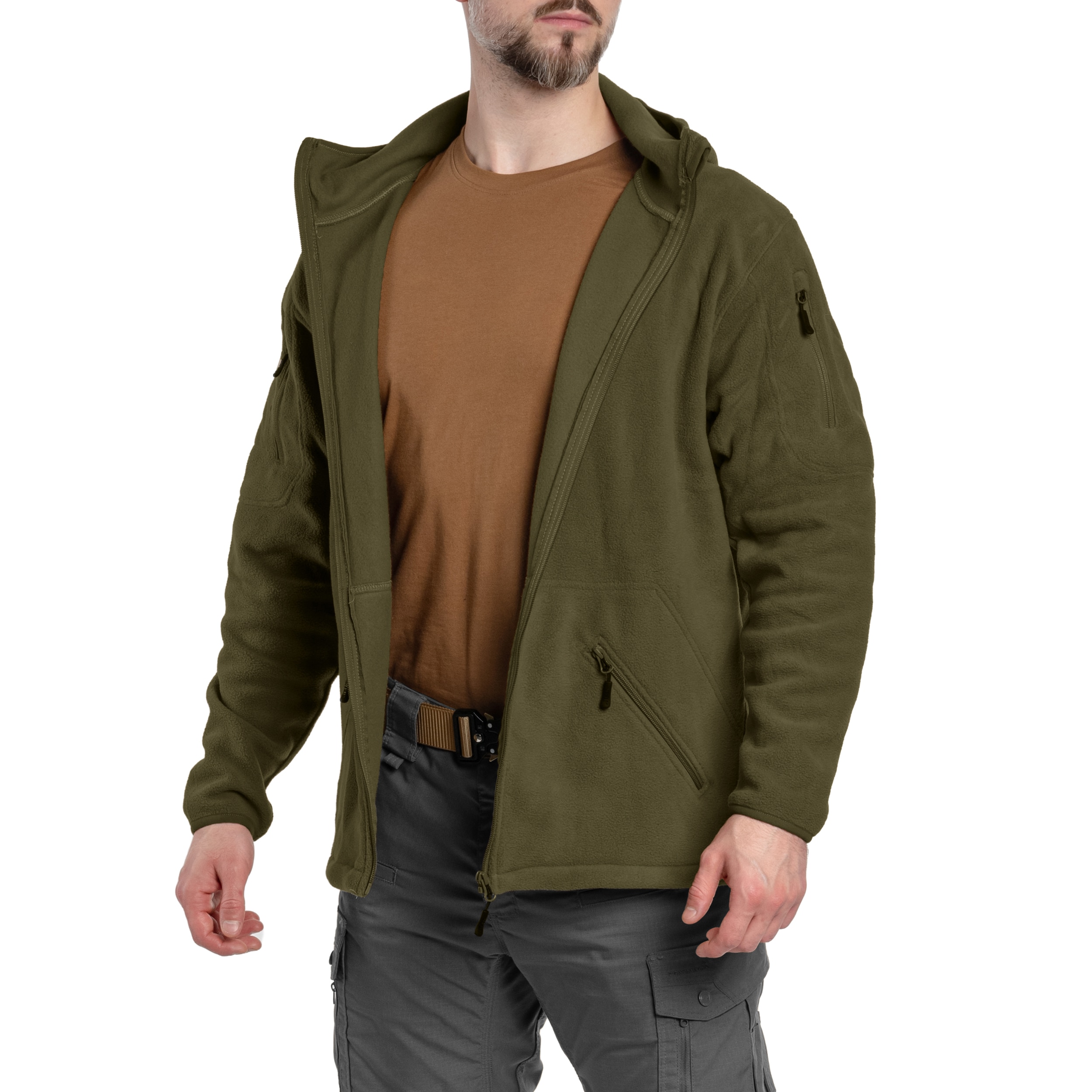 Fleesová mikina MFH Tactical – Olive