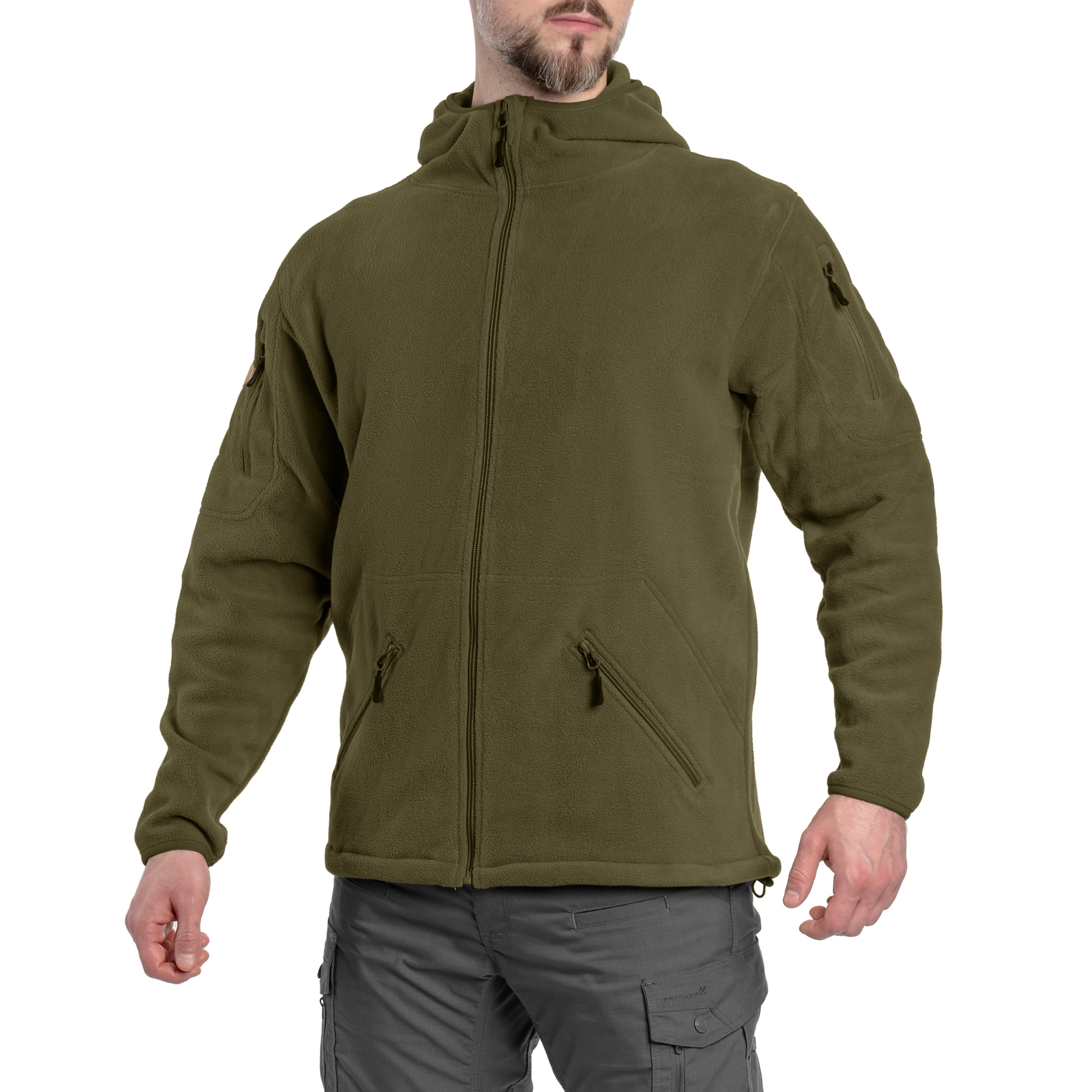 Fleesová mikina MFH Tactical – Olive