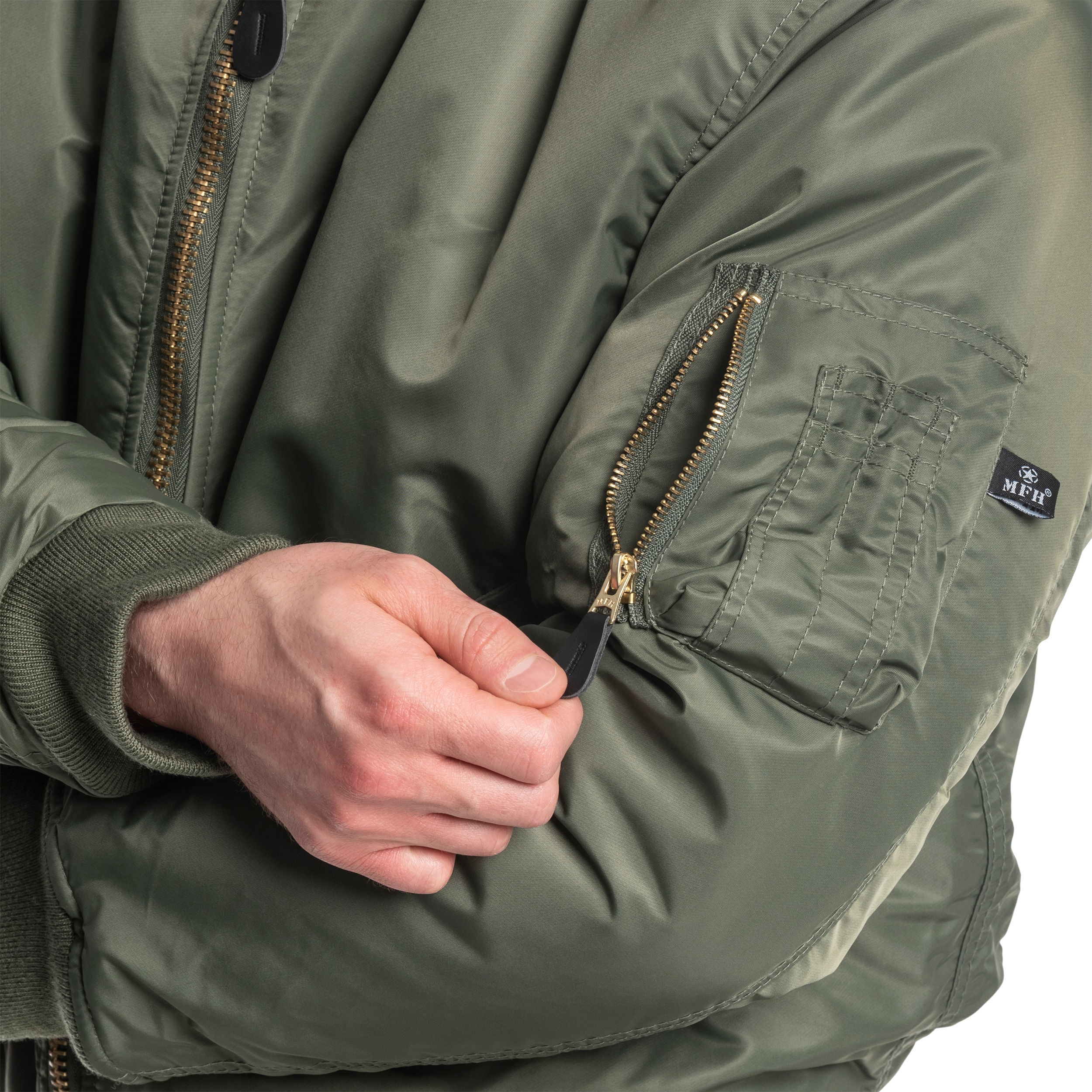 Bunda MFH MA-1 US Flight Jacket - Olive