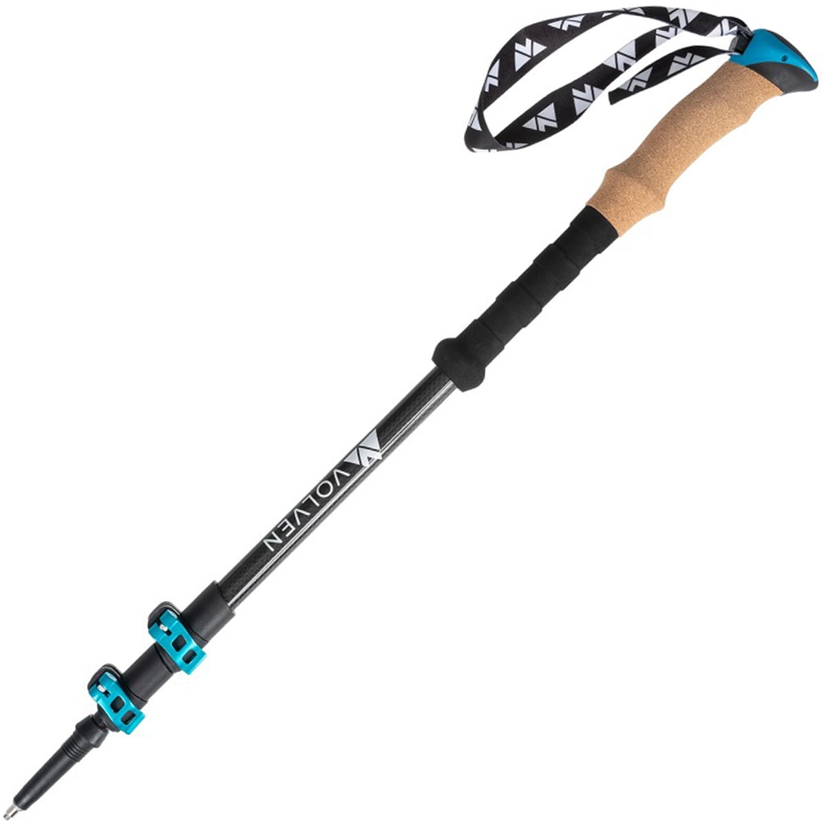 Trekingové hole Volven Adventure Carbon - modr