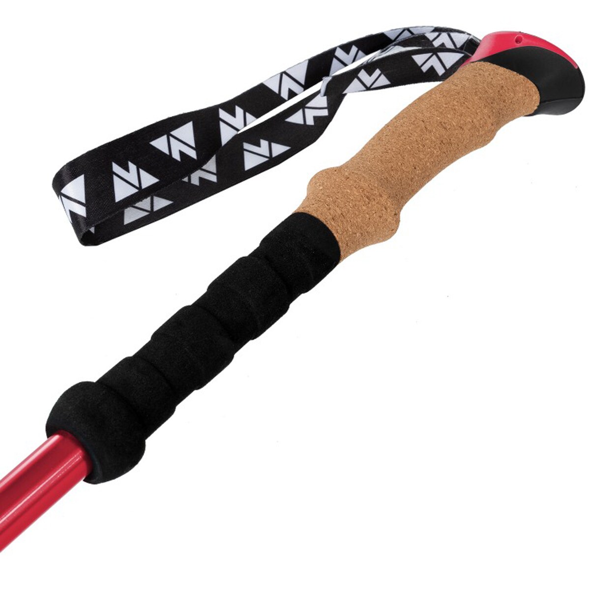 Trekingové hole Volven Adventure Cork - červené