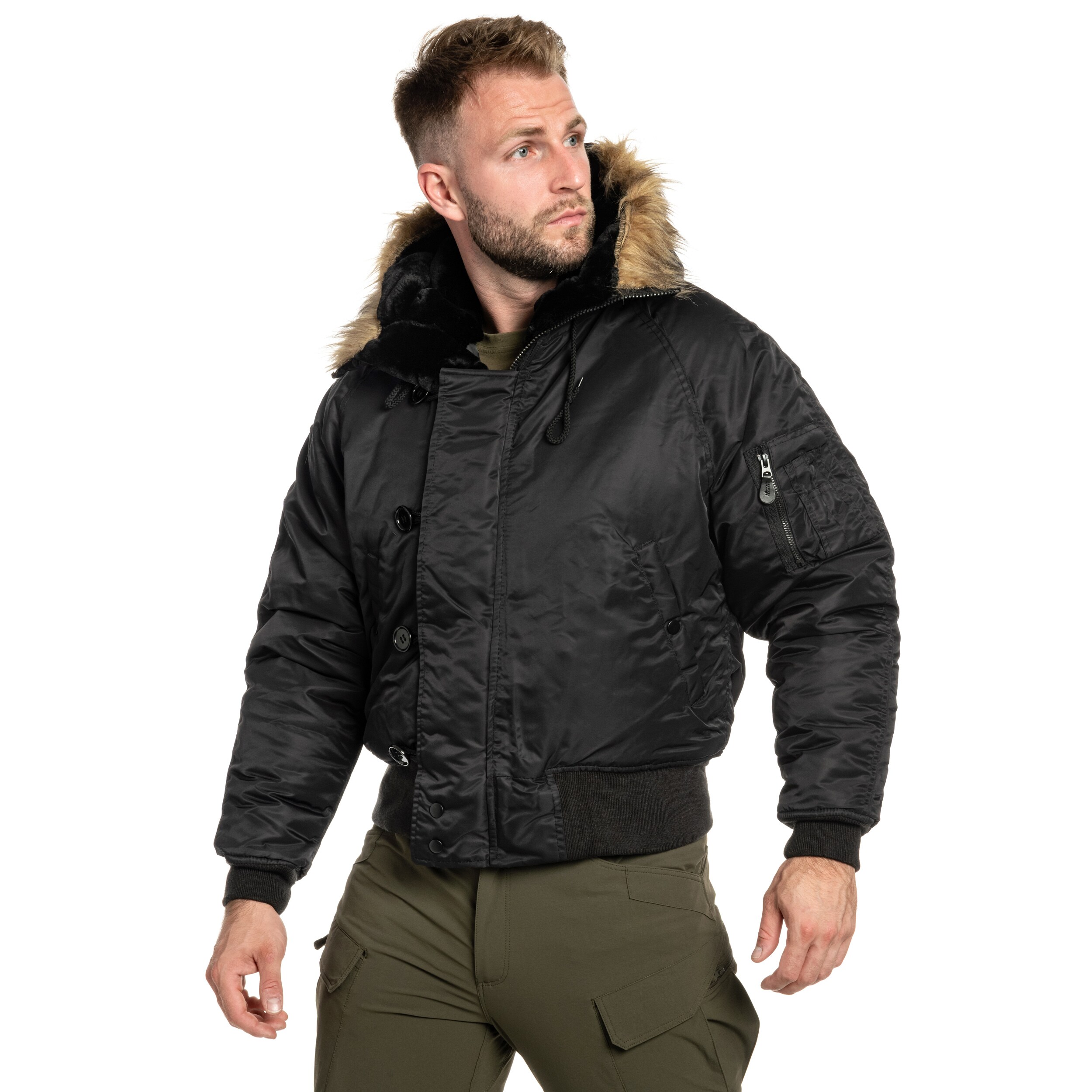 Bunda Mil-Tec Flight Jacket N2B - Black