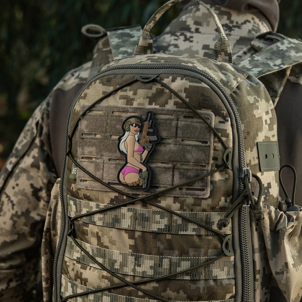 Nášivka M-Tac Tactical Girl No. 4 PVC – růžová