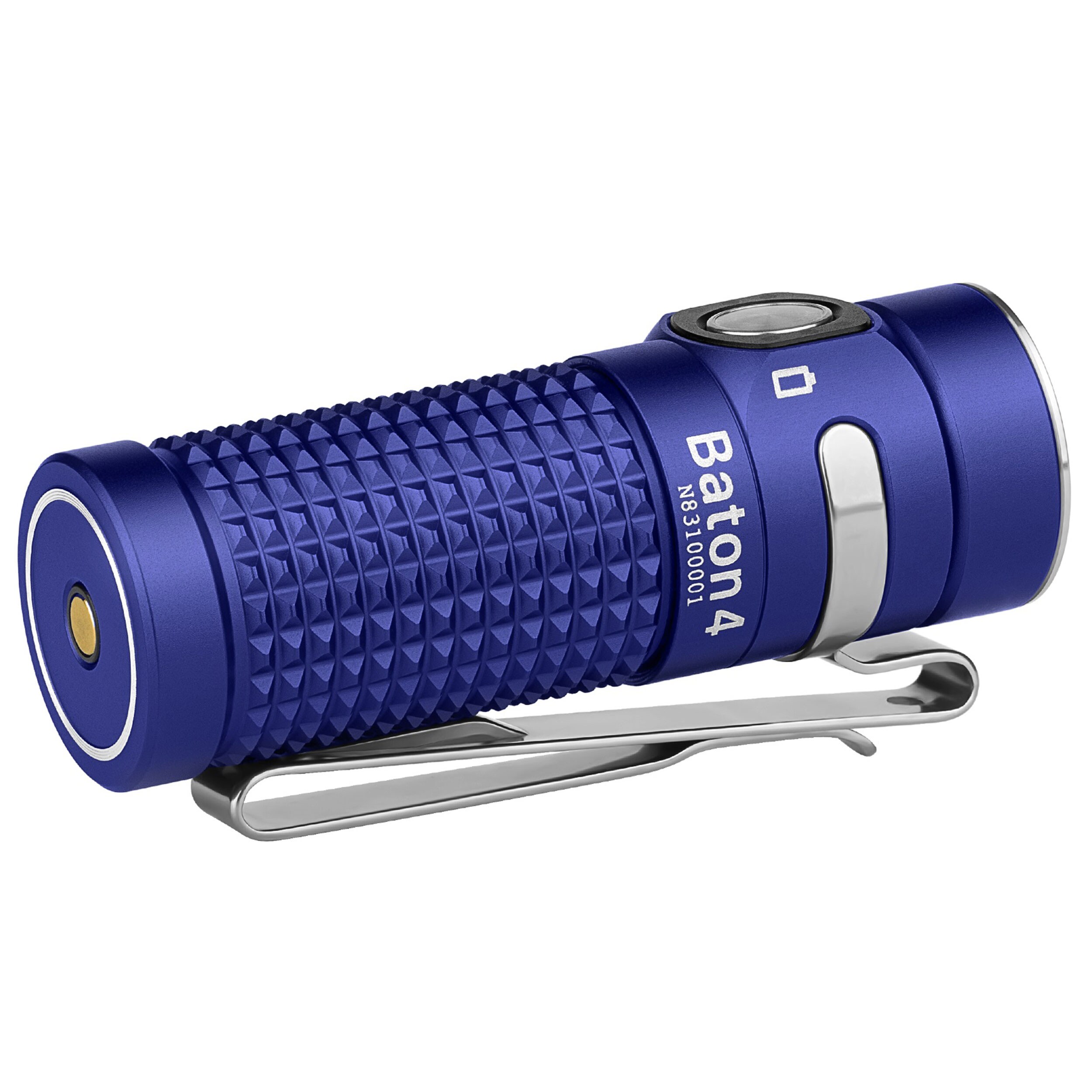 Akumulátorová svítilna Olight Baton 4 Regal Blue - 1300 lumenů