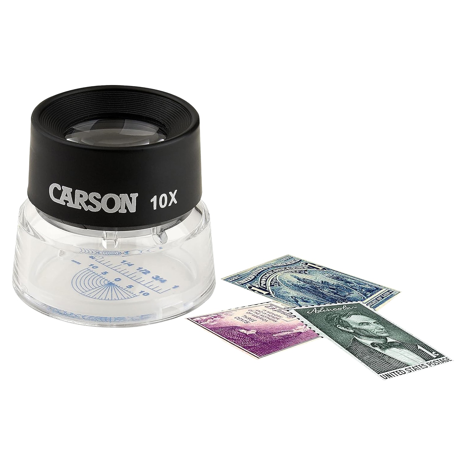 Lupa Carson Lumiloupe 10x s měrkou