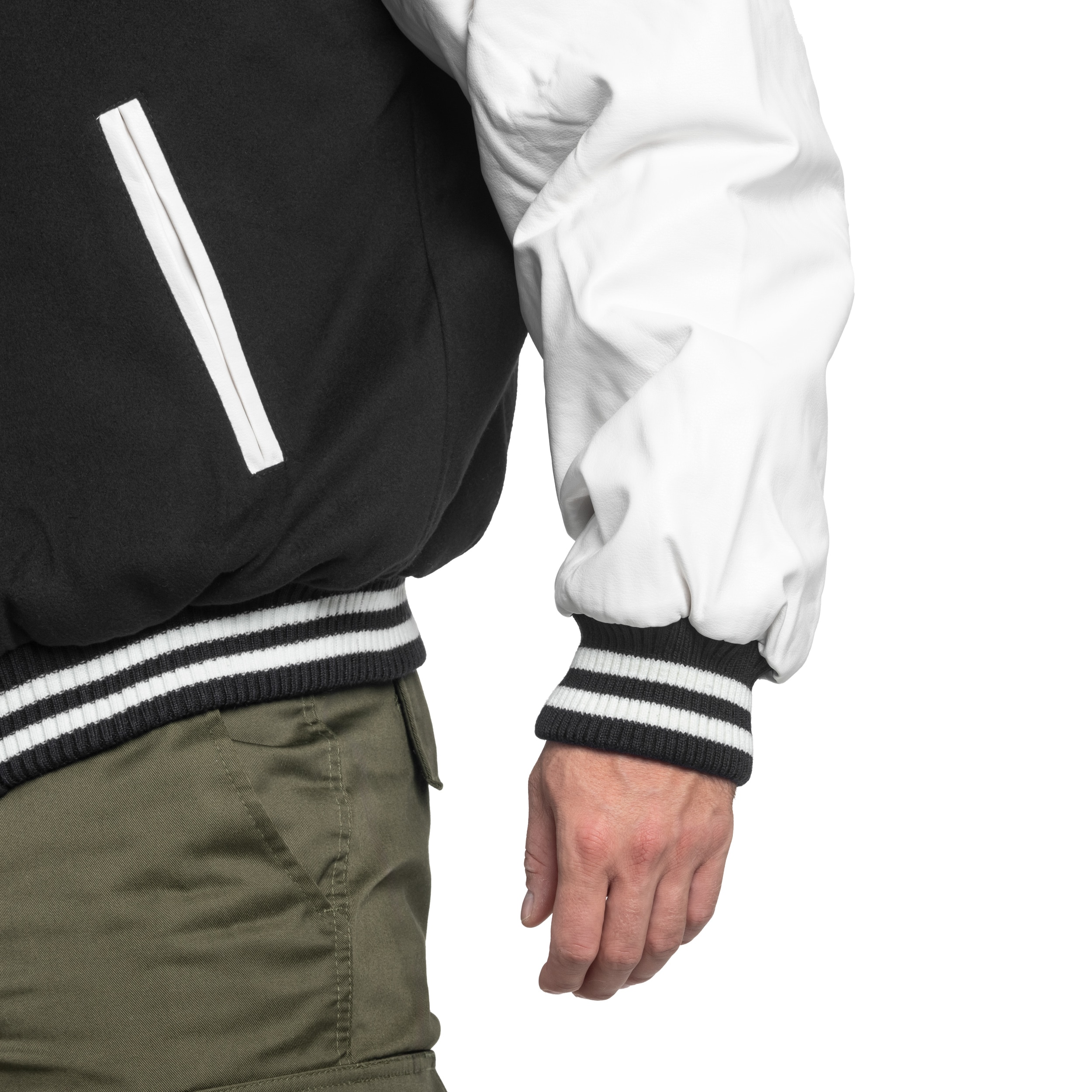 Bunda Mil-Tec NY Baseball - Black/White