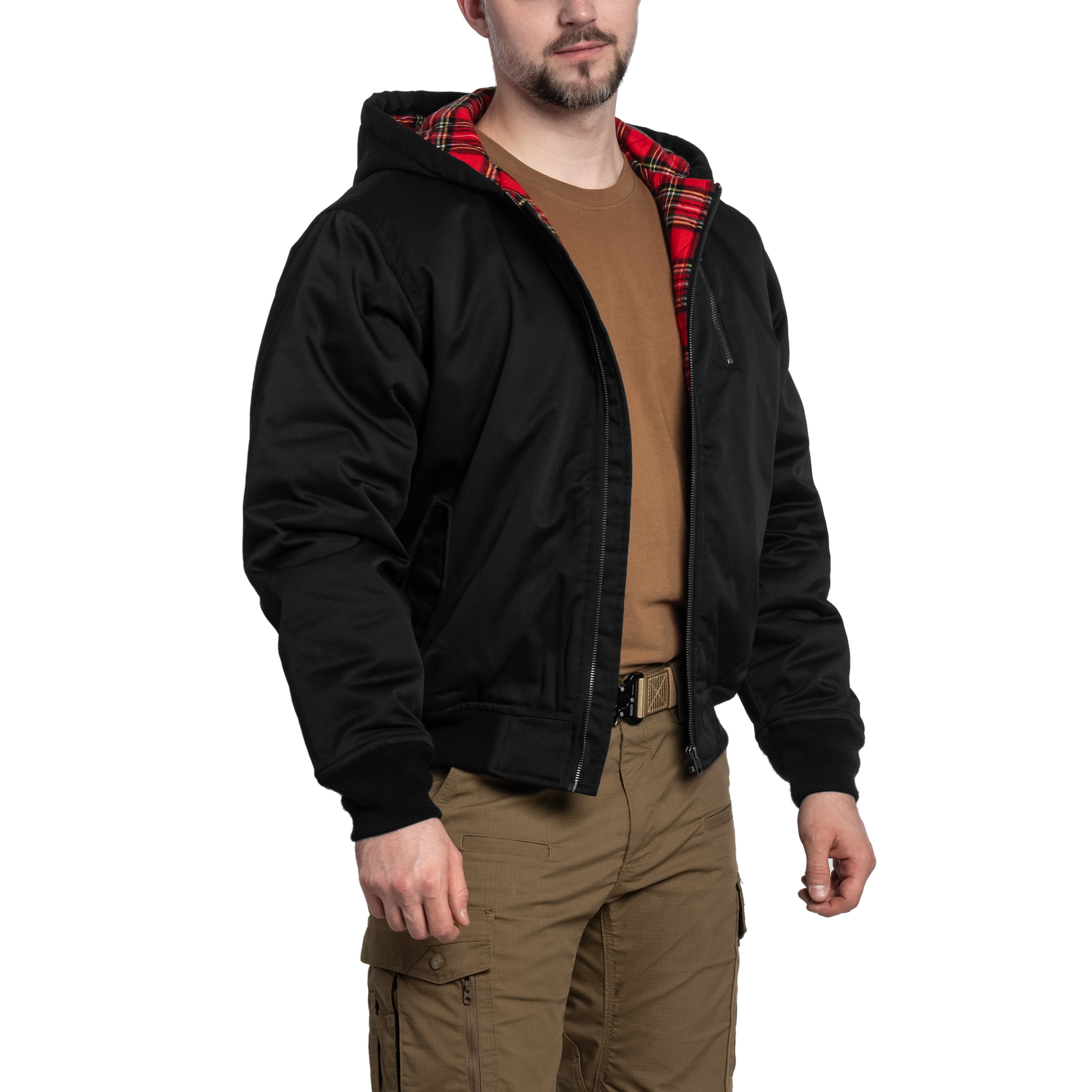 Bunda Brandit Lord Canterbury Hooded Winter Jacket - Black