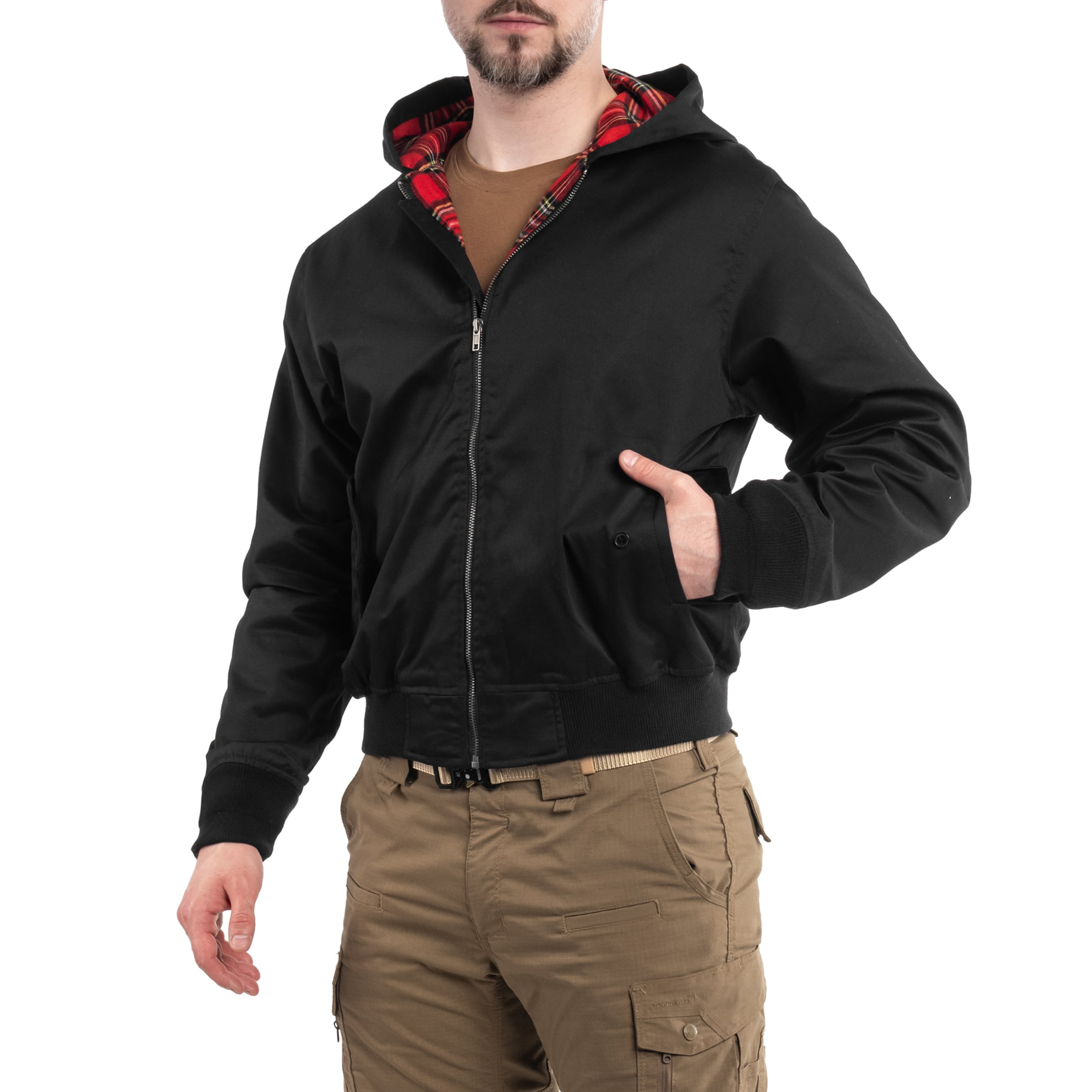 Bunda Brandit Lord Canterbury Hooded - Black