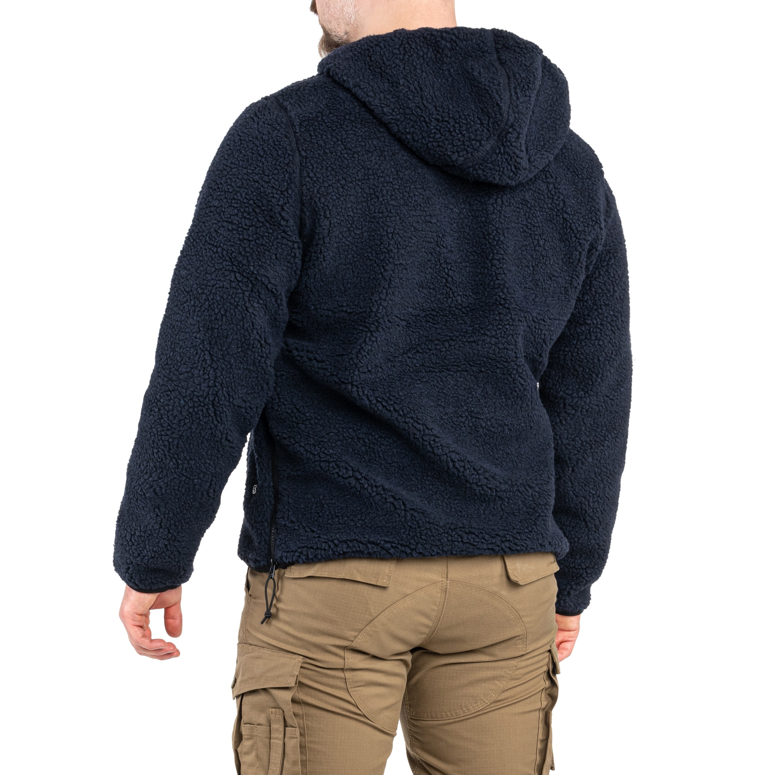 Fleesový pulovr Brandit Teddyfleece Worker Pullover - Navy