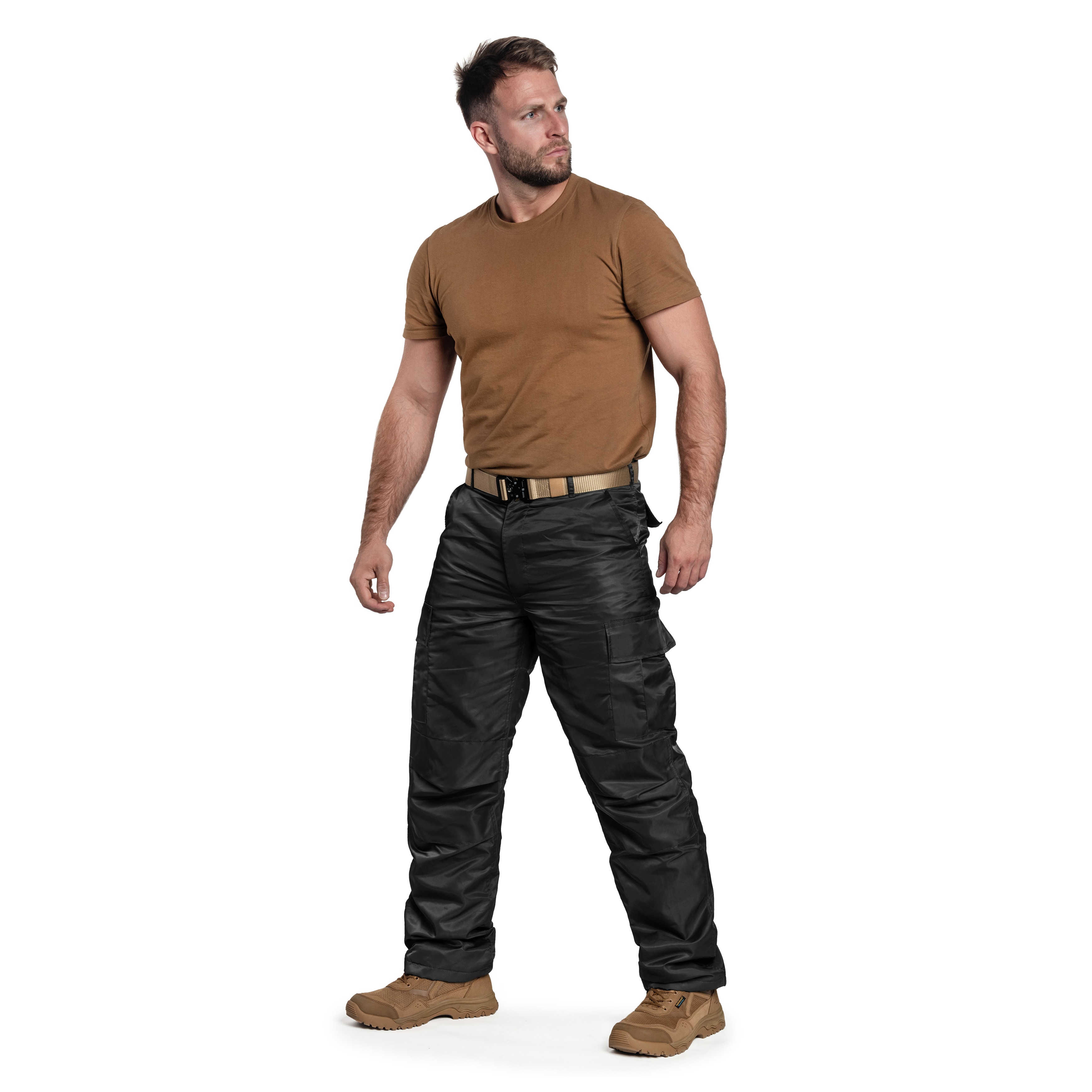 Zateplené kalhoty Brandit Thermo Pants – Black