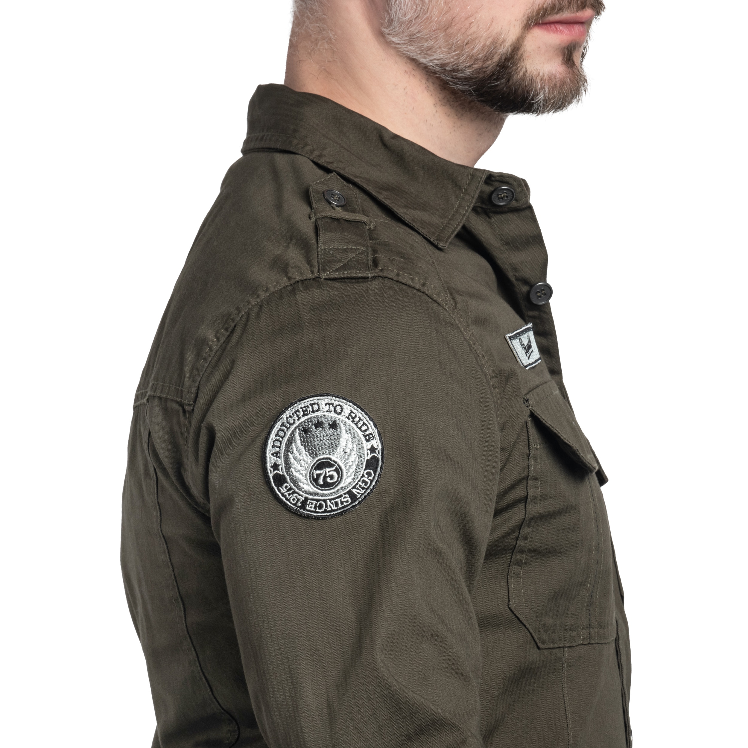 Košile Brandit Luis Vintage Shirt - Olive