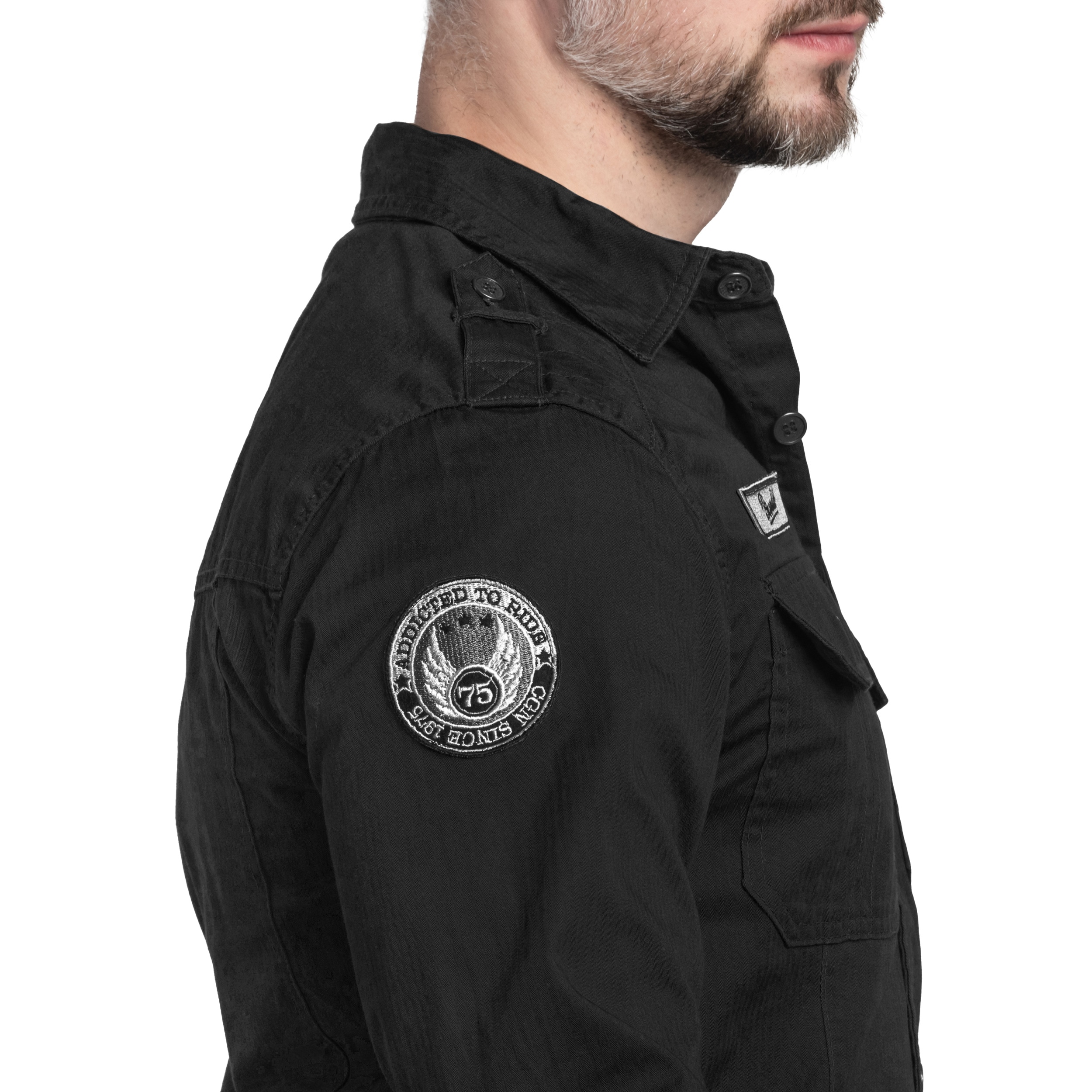 Košile Brandit Luis Vintage Shirt - Black