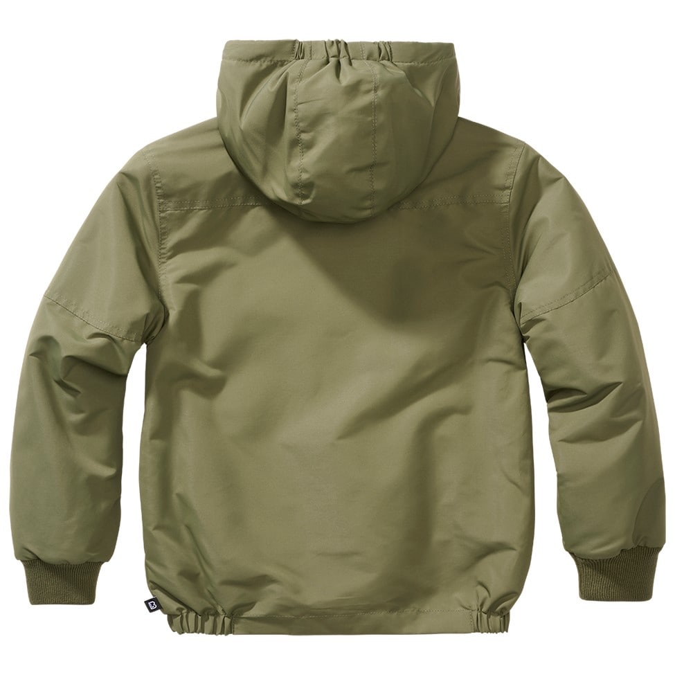 Dětská bunda Brandit Windbreaker Frontzip - Olive