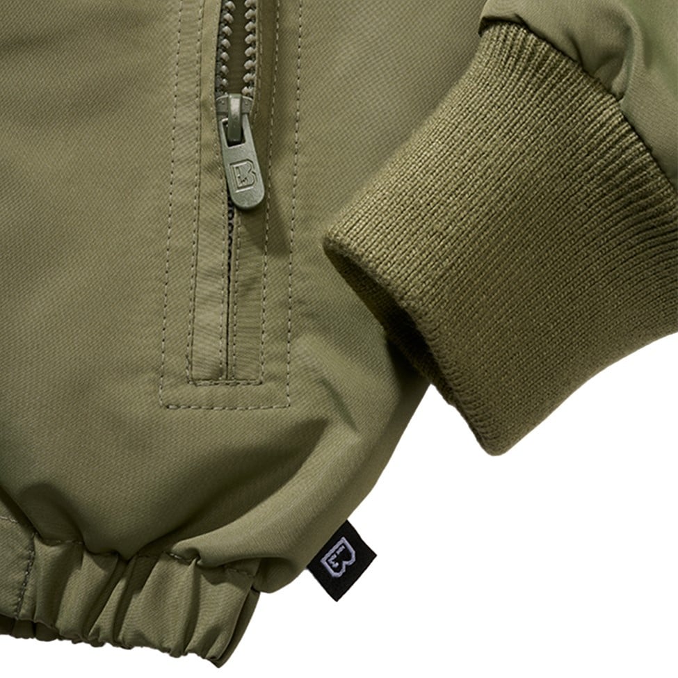 Dětská bunda Brandit Windbreaker Frontzip - Olive