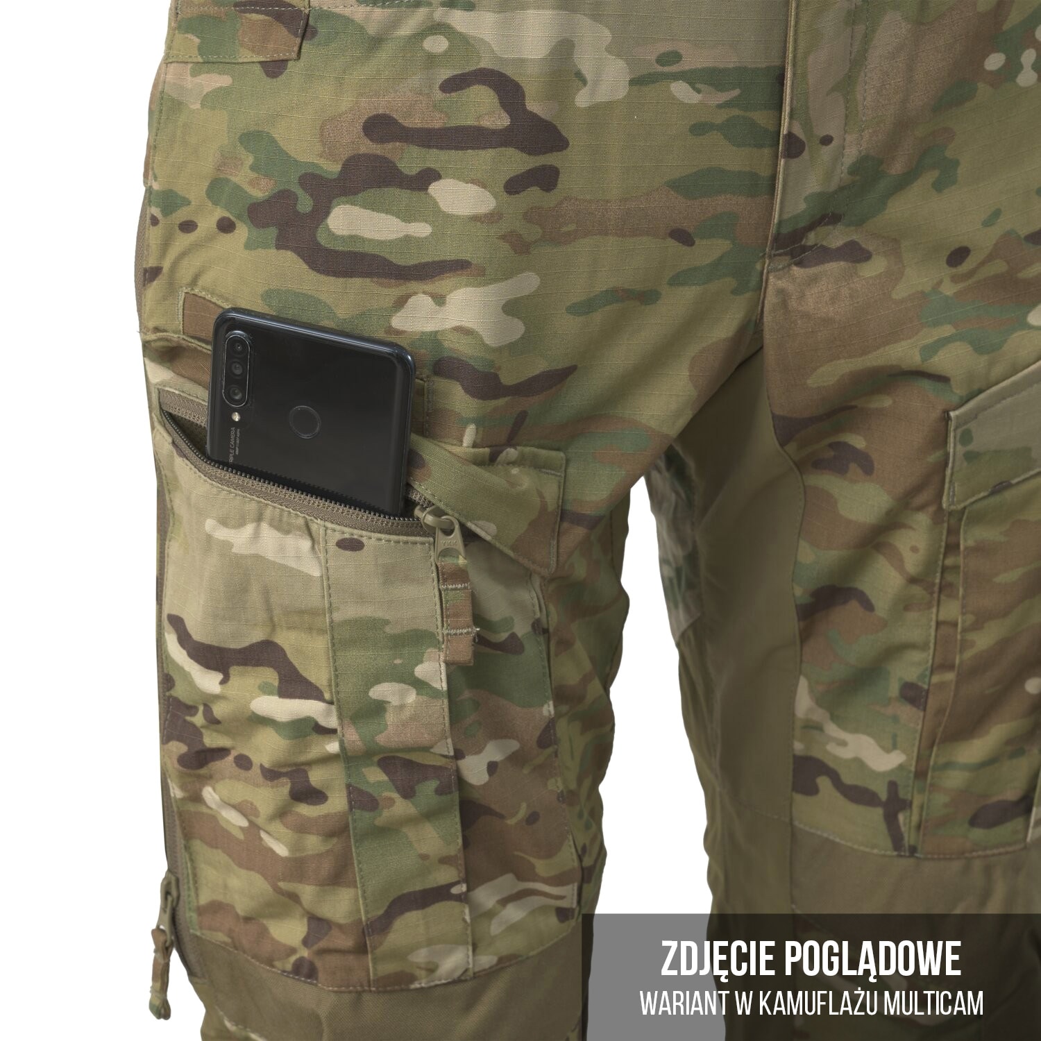 Kalhoty Helikon-Tex MCDU NyCo Rip-Stop – MultiCam Black