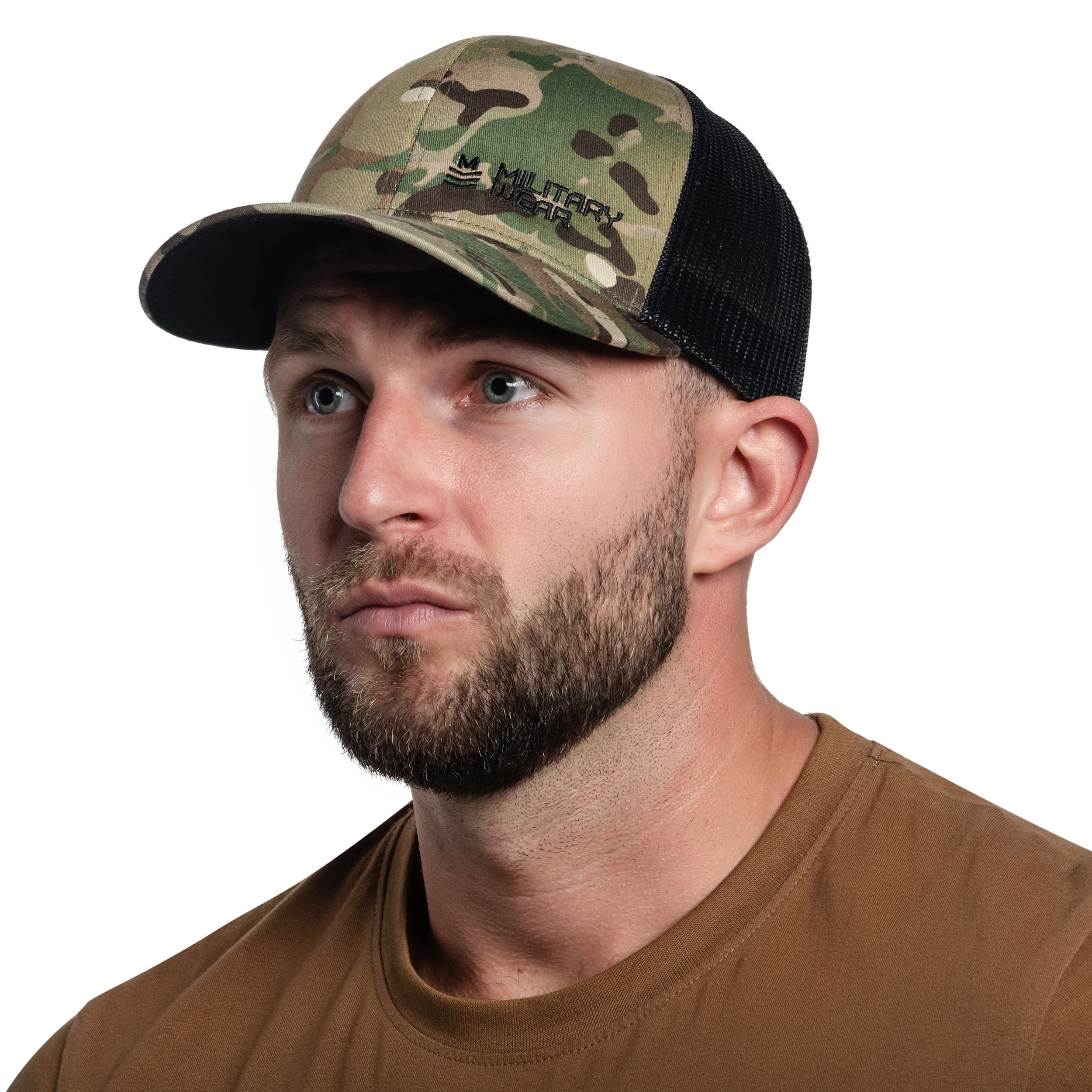 Kšiltovka Military Wear Haft Retro Trucker - MultiCam