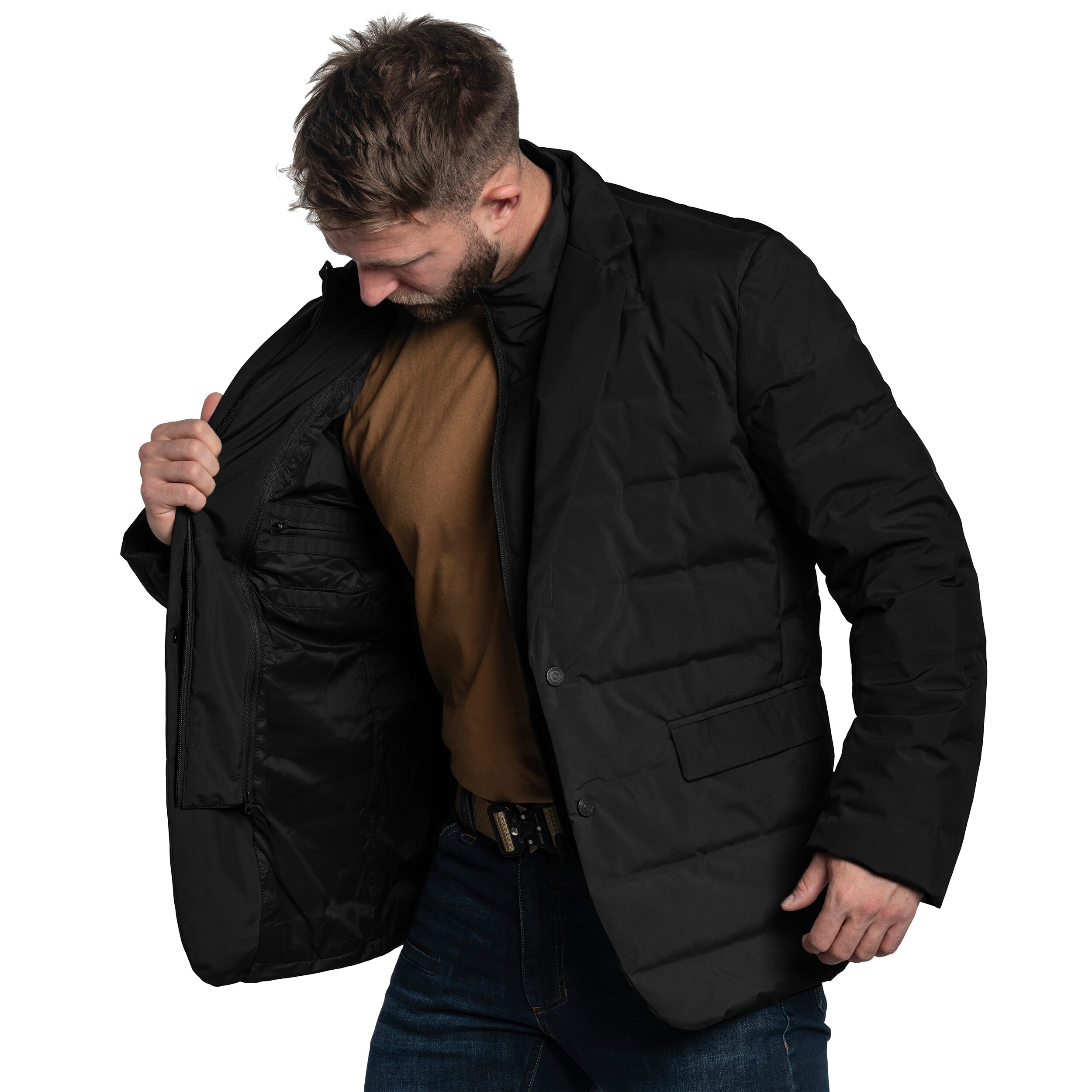 Bunda Pentagon Alpha Down Blazer - Black