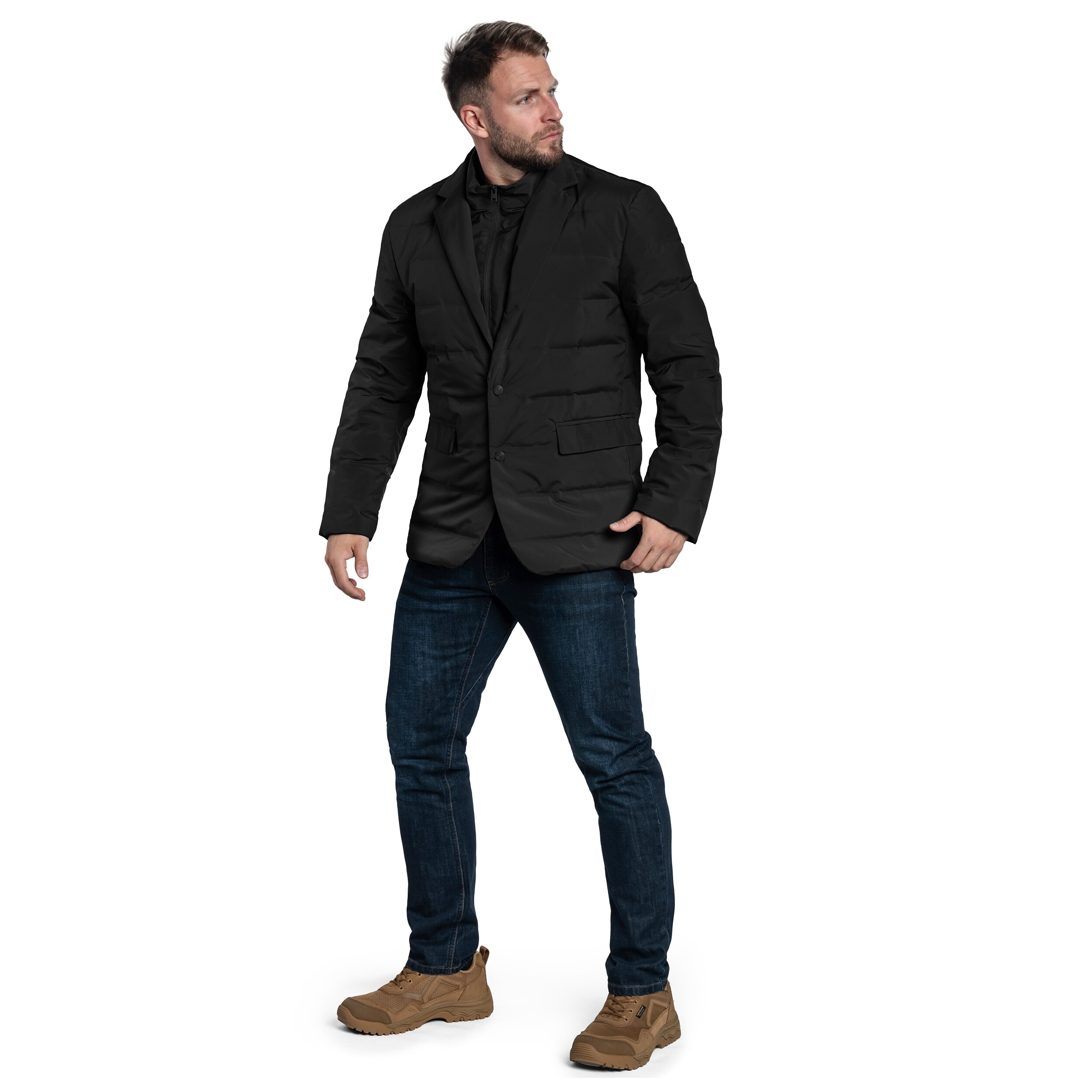 Bunda Pentagon Alpha Down Blazer - Black