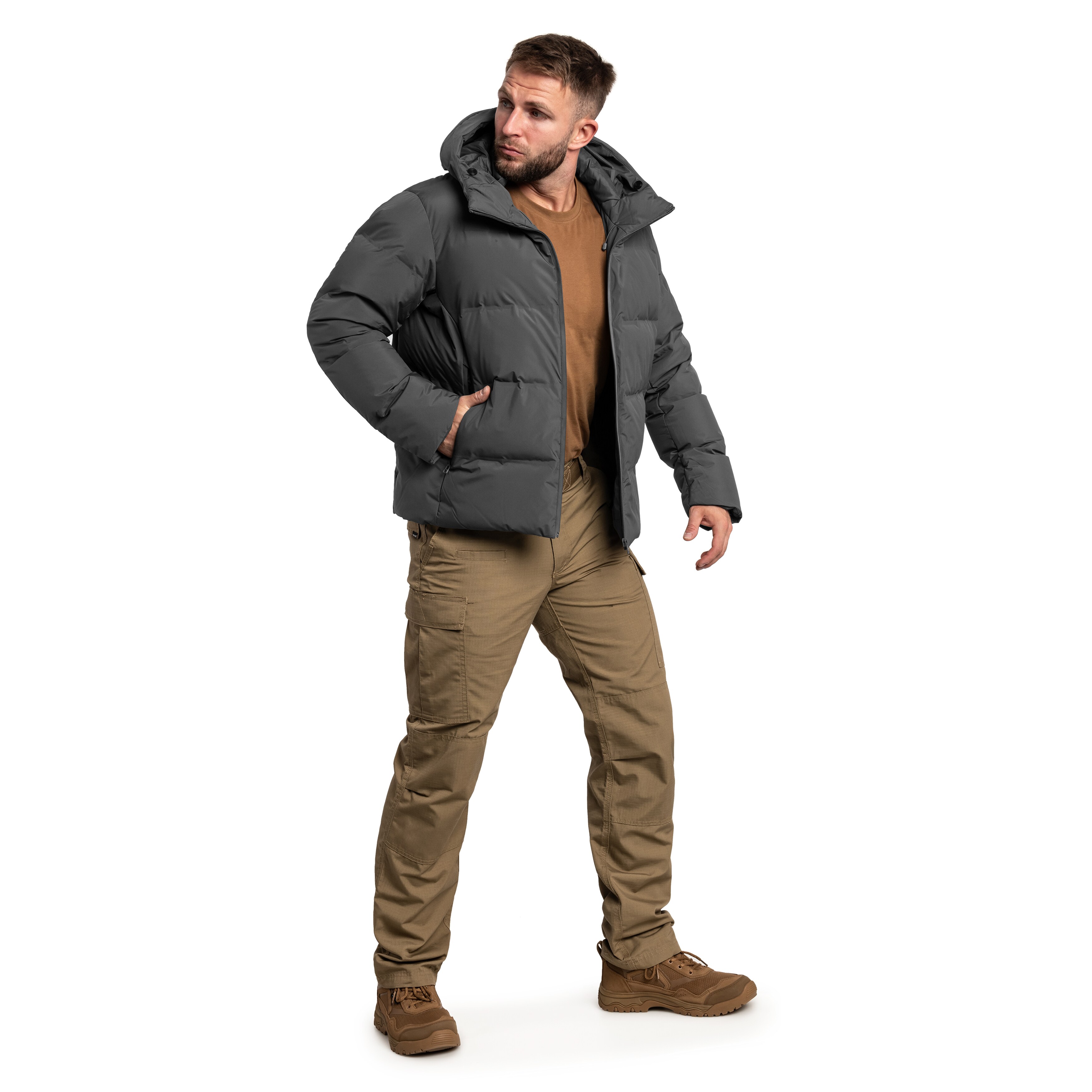 Bunda Pentagon Omega Down - Cinder Grey