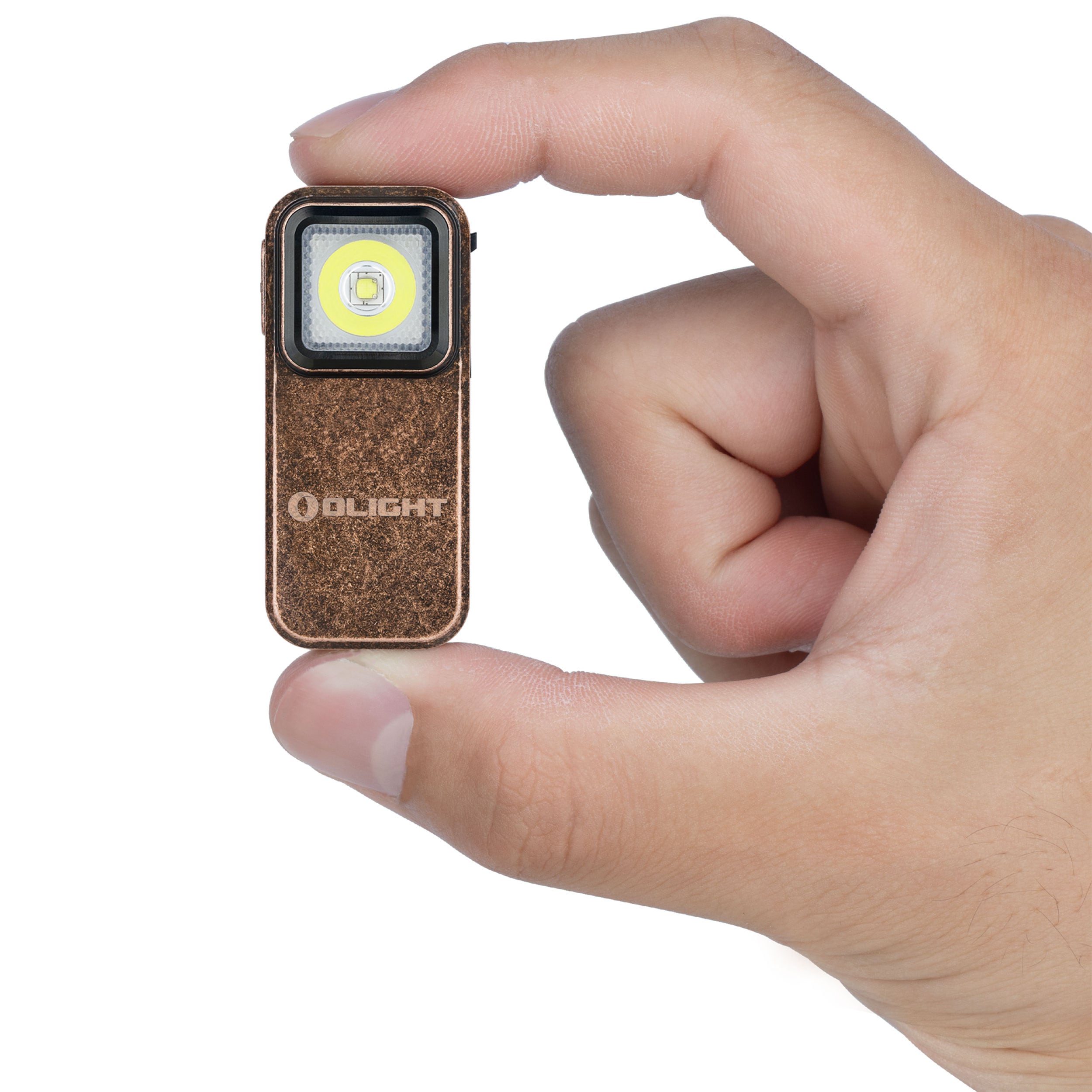 Akumulátorová svítilna Olight Oclip Copper - 300 lumenů