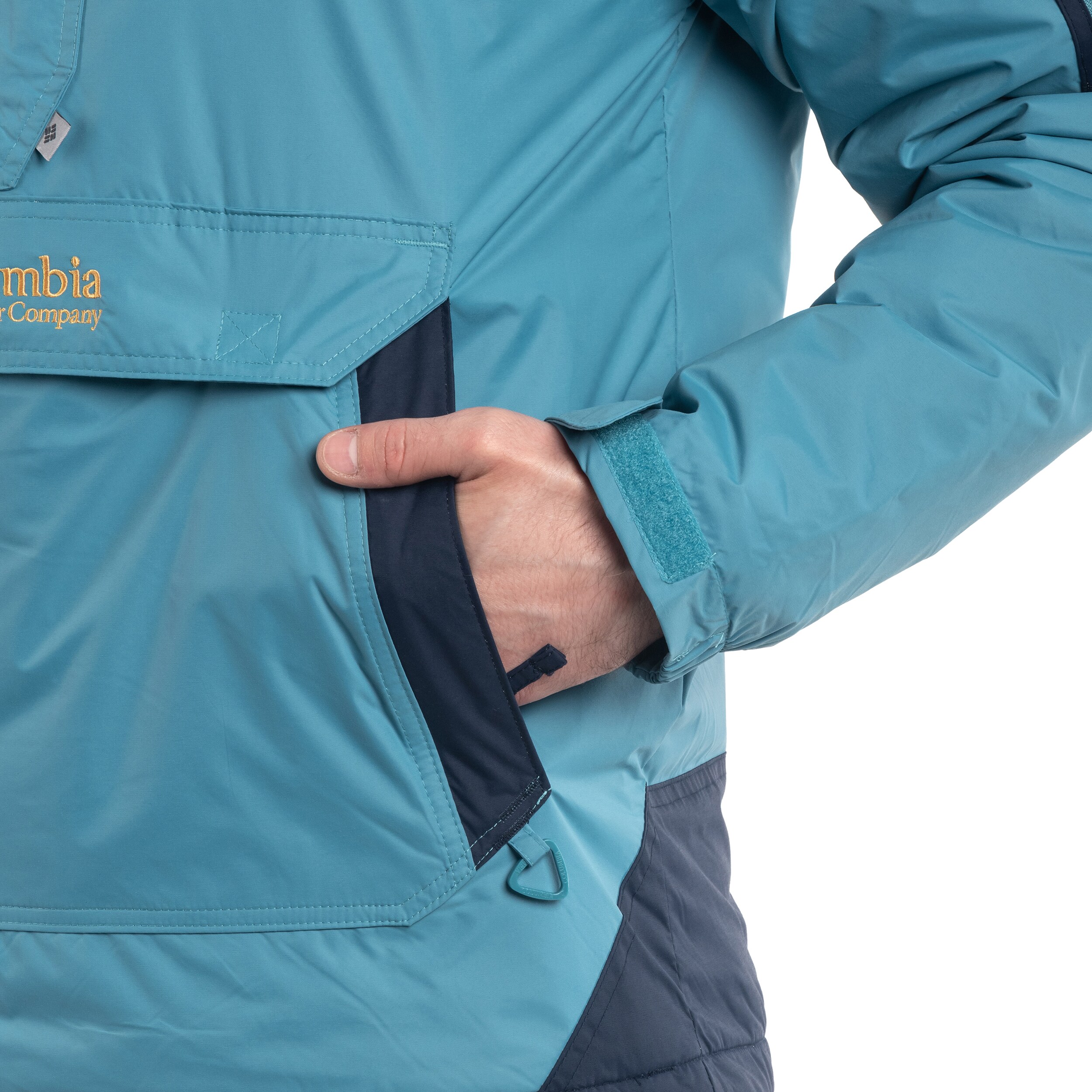 Bunda Columbia Challenger Pullover Anorak - Shasta/Collegiate Navy