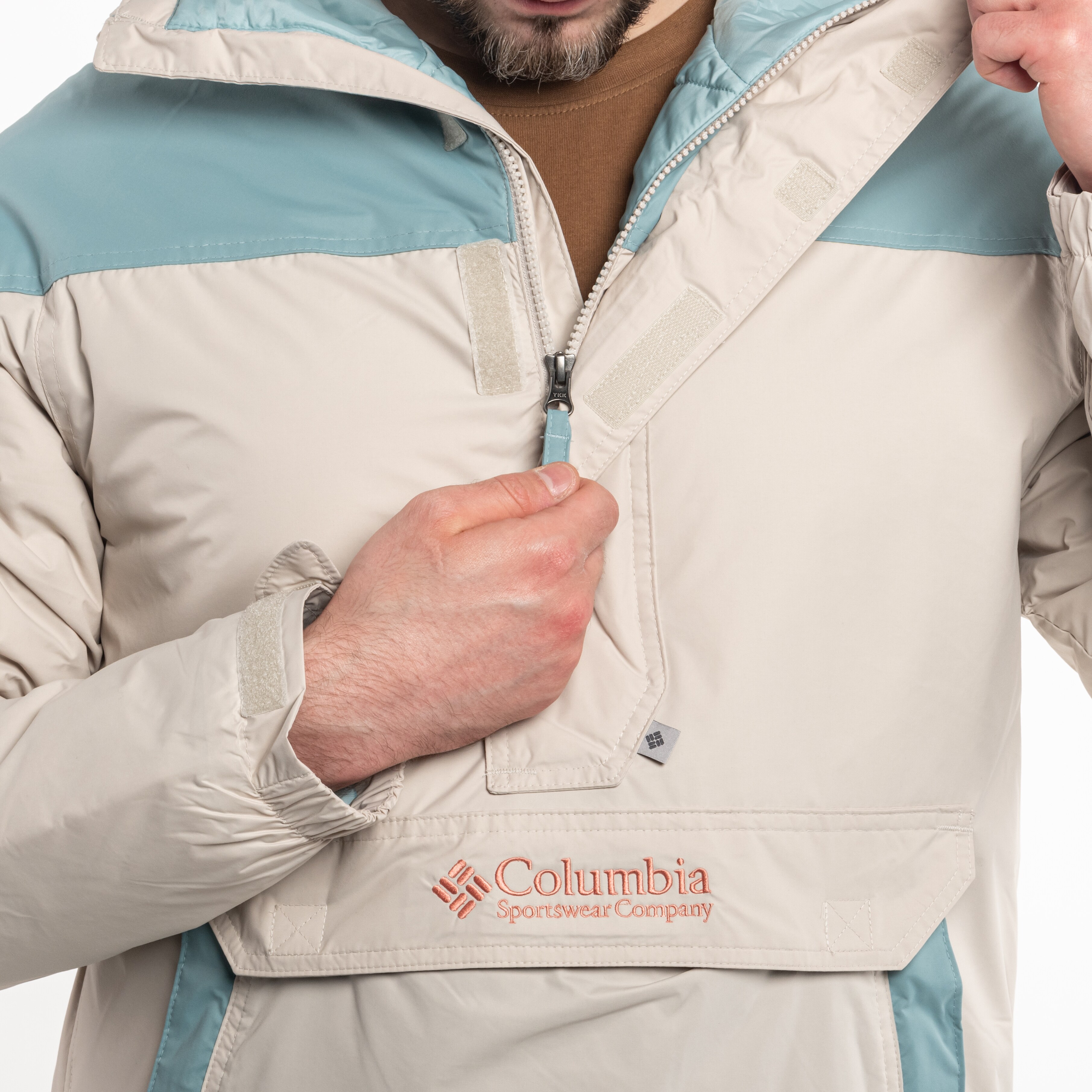 Bunda Columbia Challenger Pullover Anorak - Dark Stone/Stone Blue