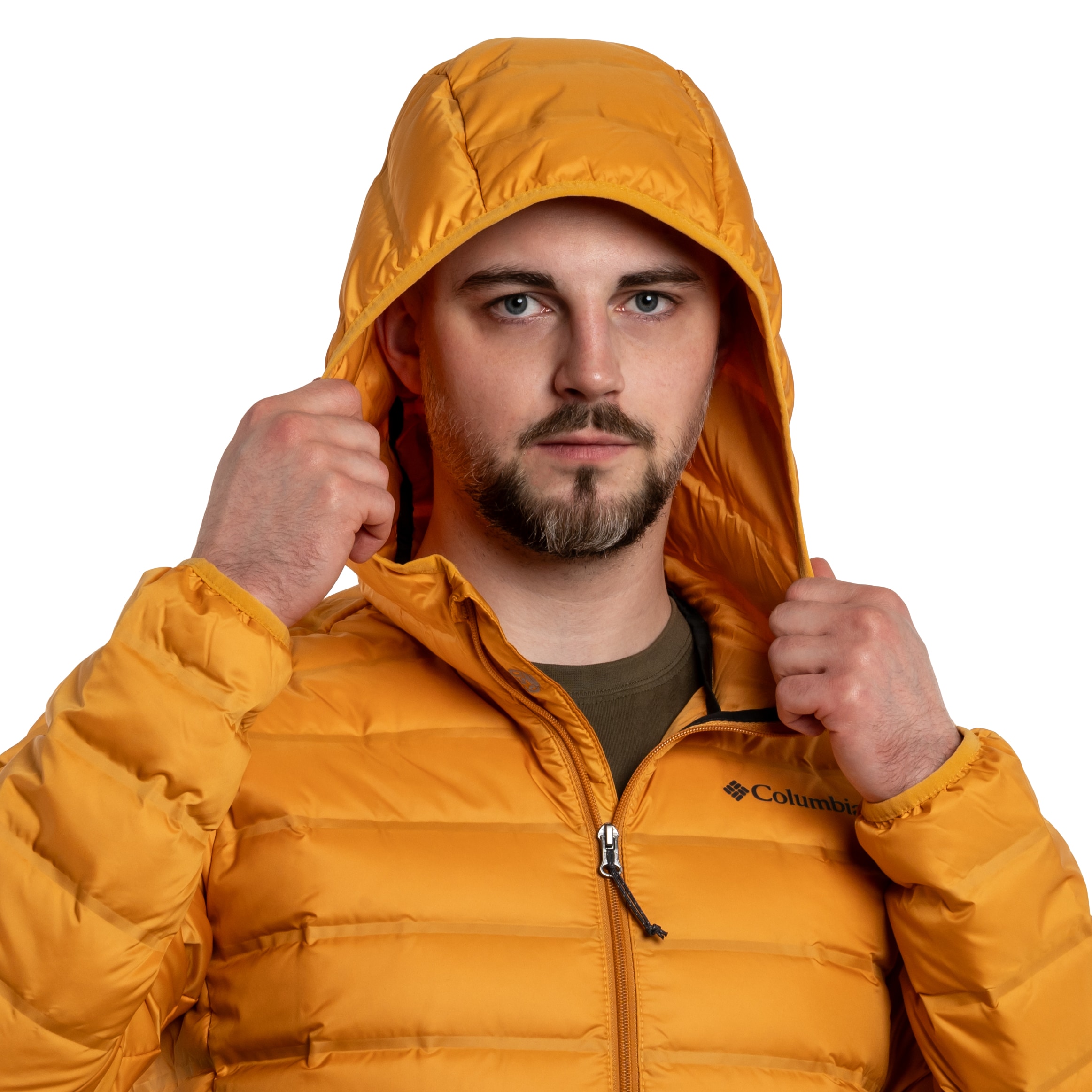 Bunda Columbia Lake 22 Down Hooded Jacket - Raw Honey