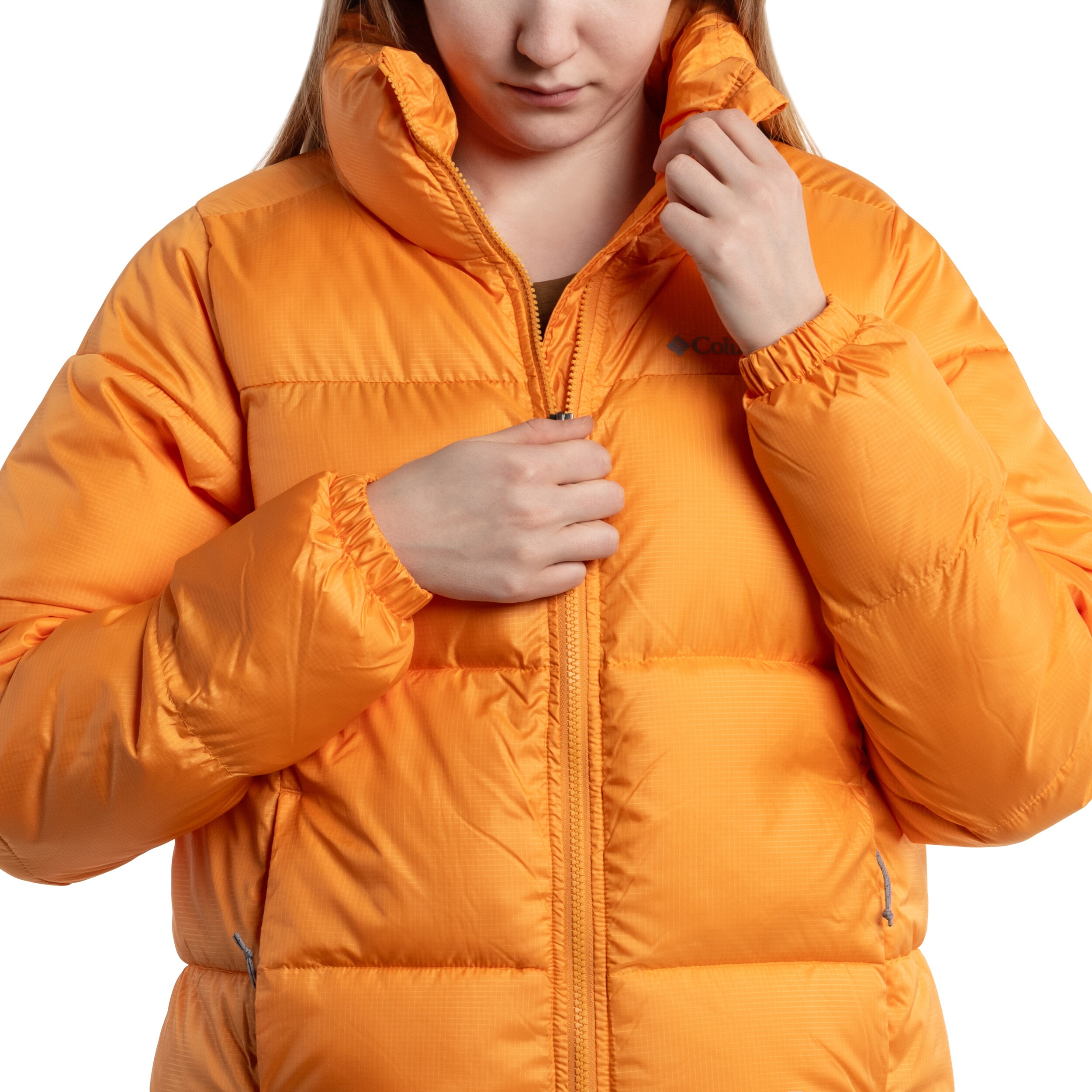 Dámská bunda Columbia Puffect Jacket - Sunset Peach
