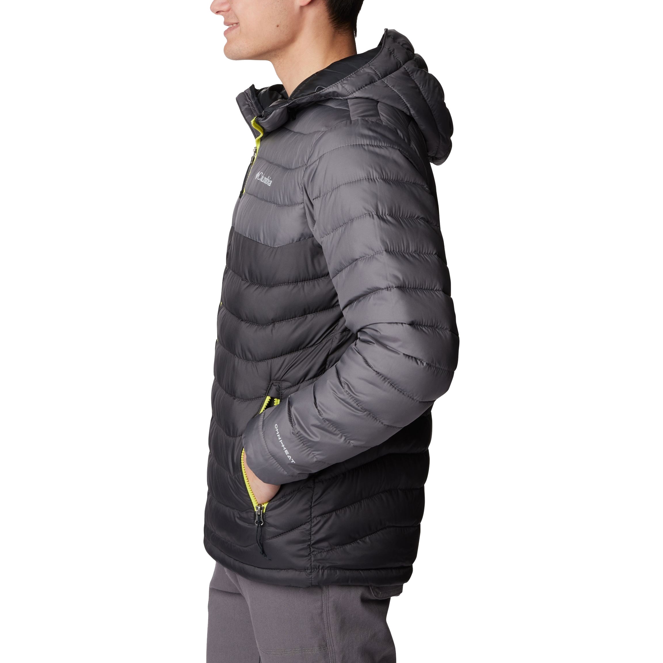 Bunda Columbia Powder Lite Hooded Jacket - Shark/City Grey