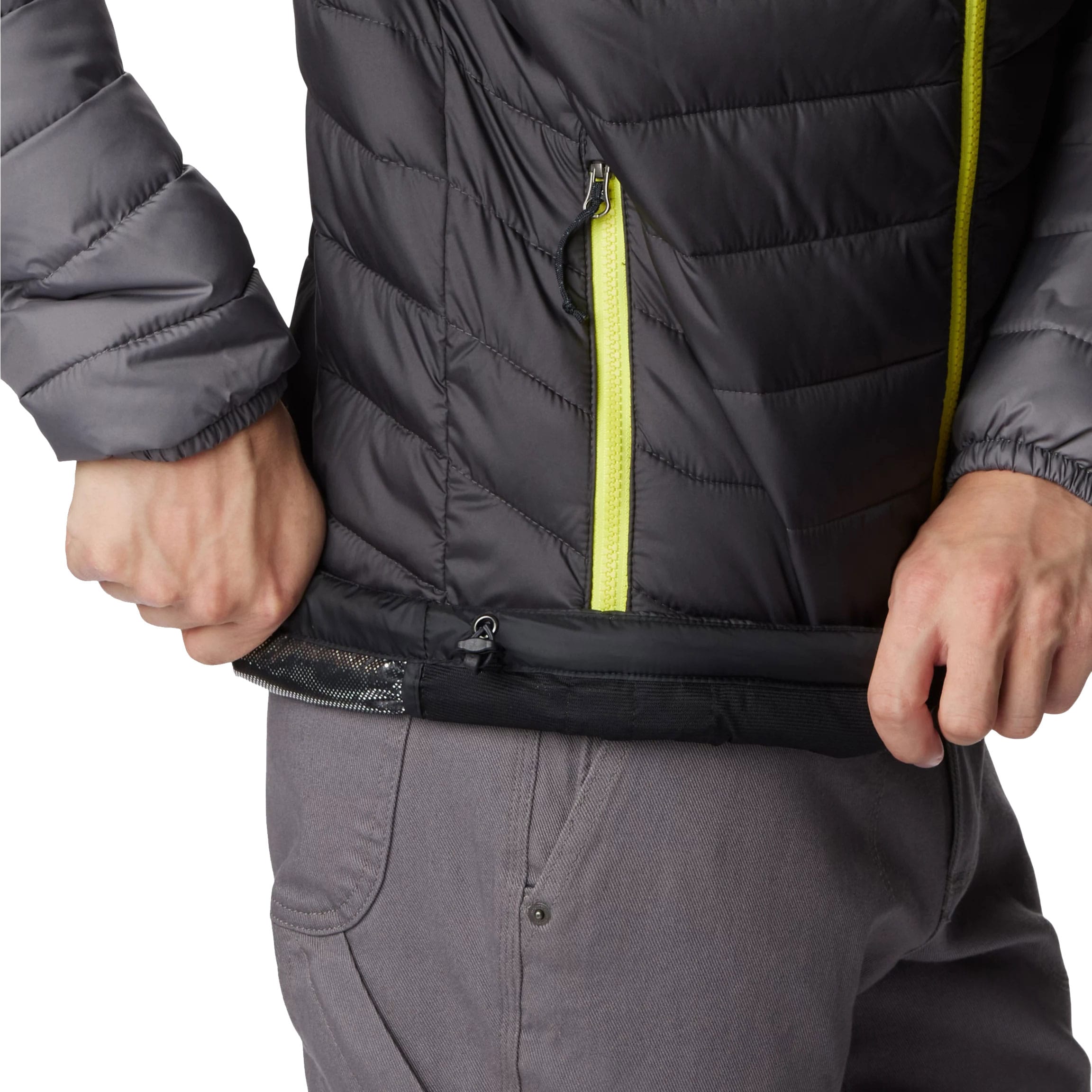 Bunda Columbia Powder Lite Hooded Jacket - Shark/City Grey